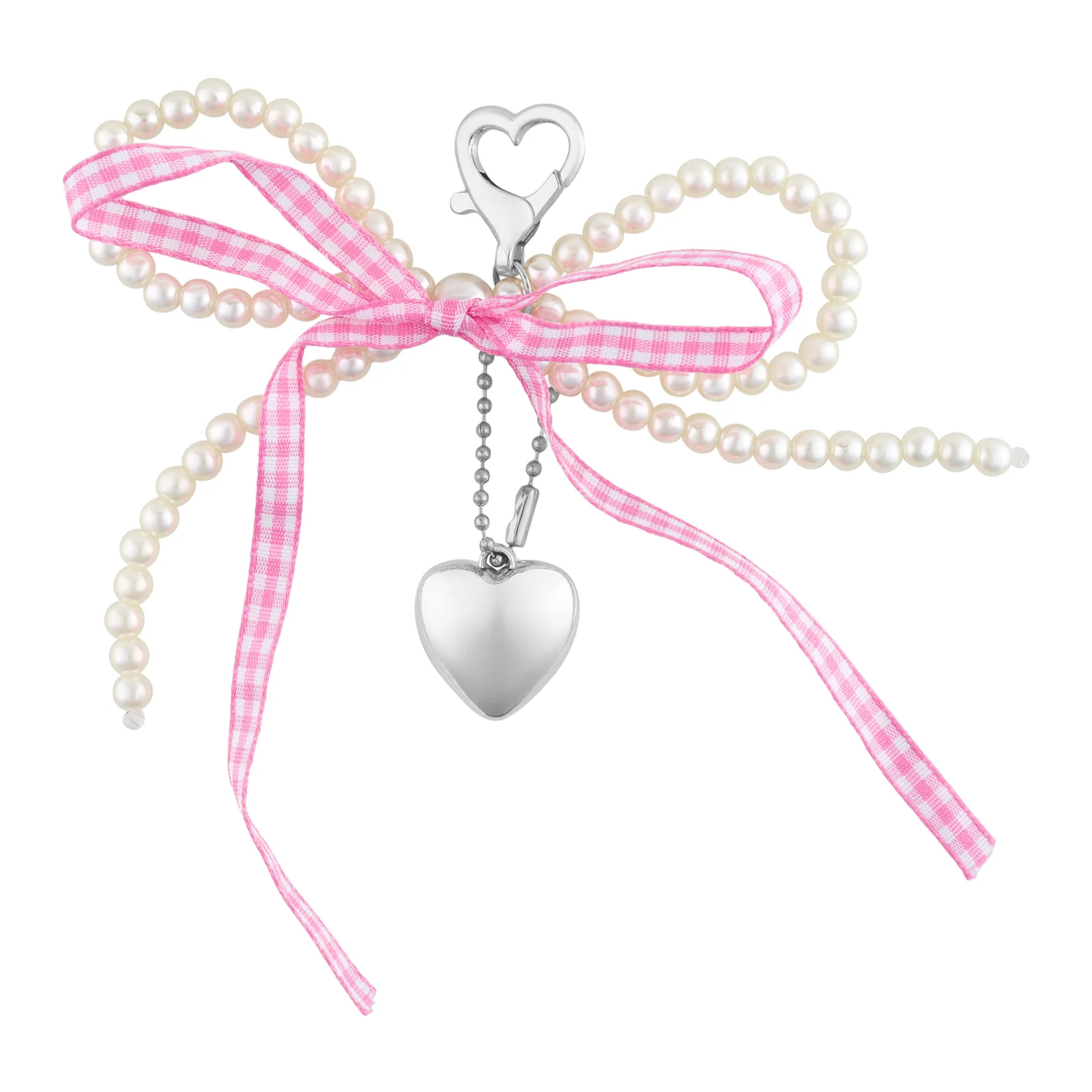 A Bow-Crush Pink Bag Charm - Image 3