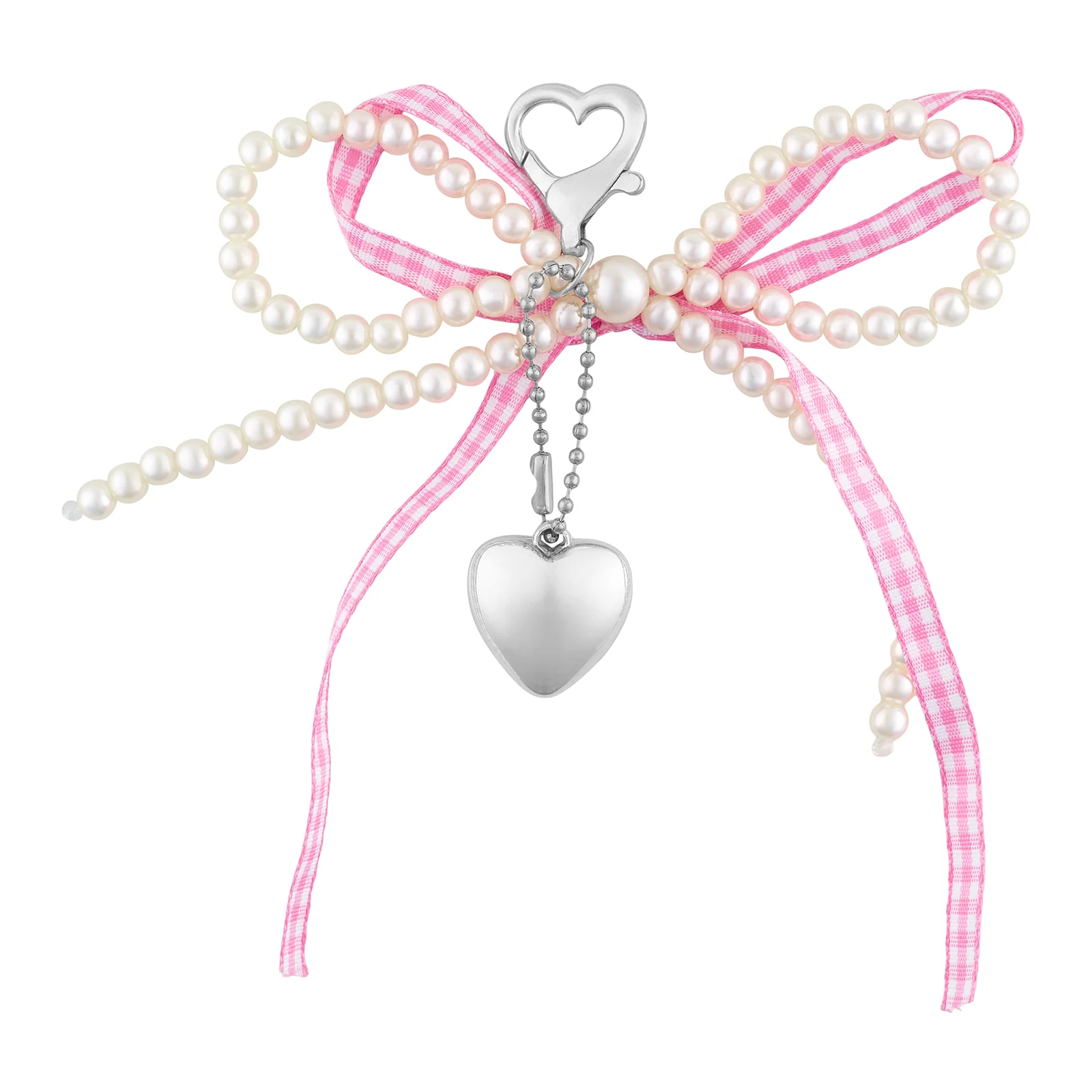 A Bow-Crush Pink Bag Charm - Image 4