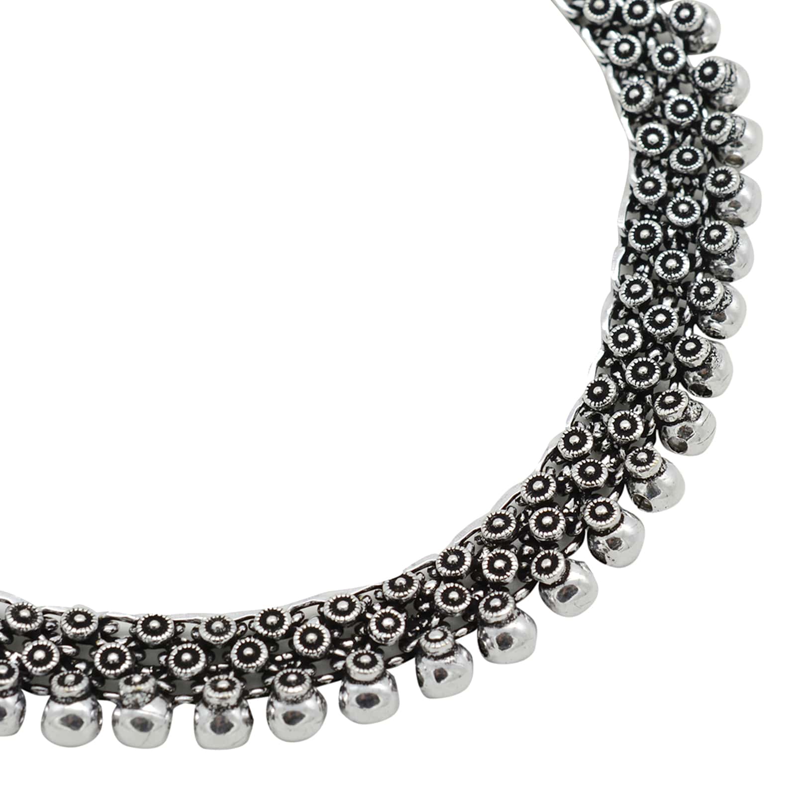 Arya Silver Oxidized Necklace - Image 4
