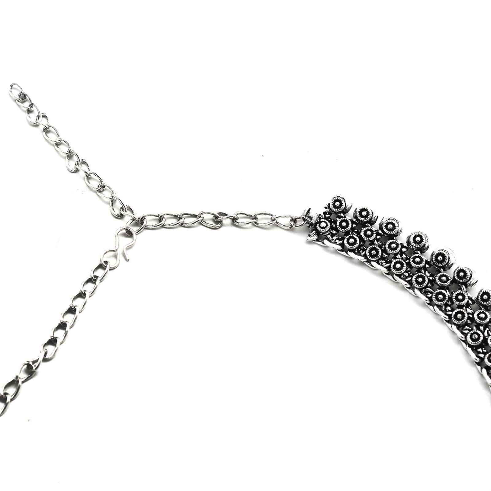 Arya Silver Oxidized Necklace - Image 6