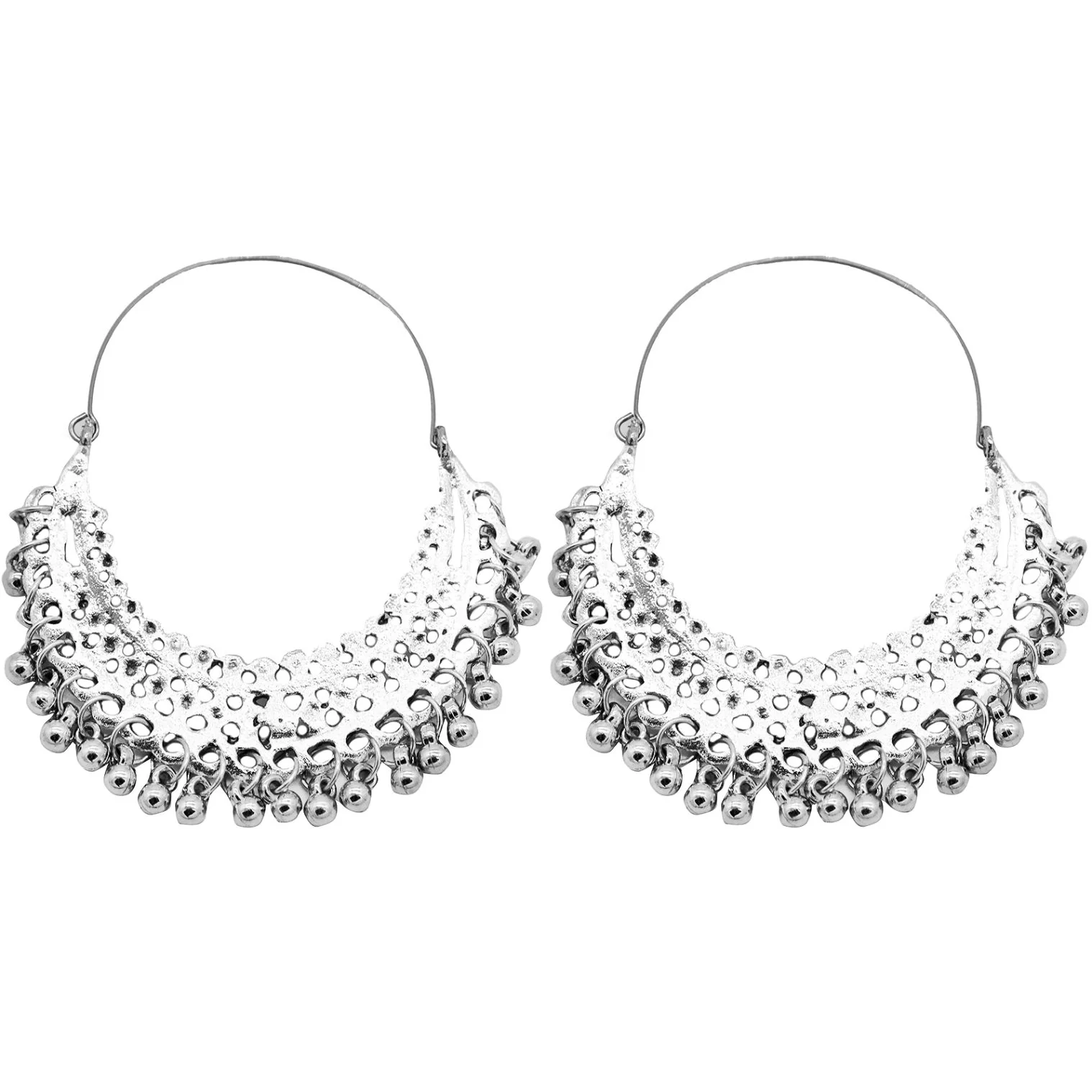Aamod Silver Oxidized Earrings - Image 6