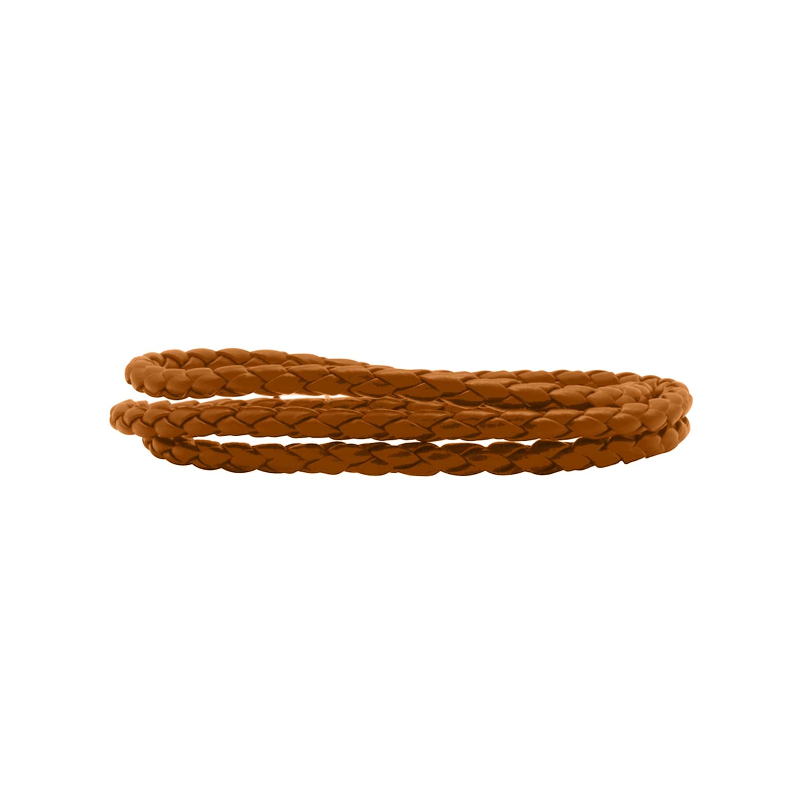 Aaron Braided Wrap Around Tan Men's Bracelet - Image 3