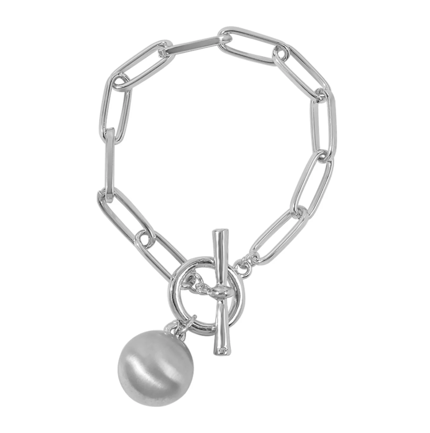 Adored Chain Link Silver Bracelet - Image 4