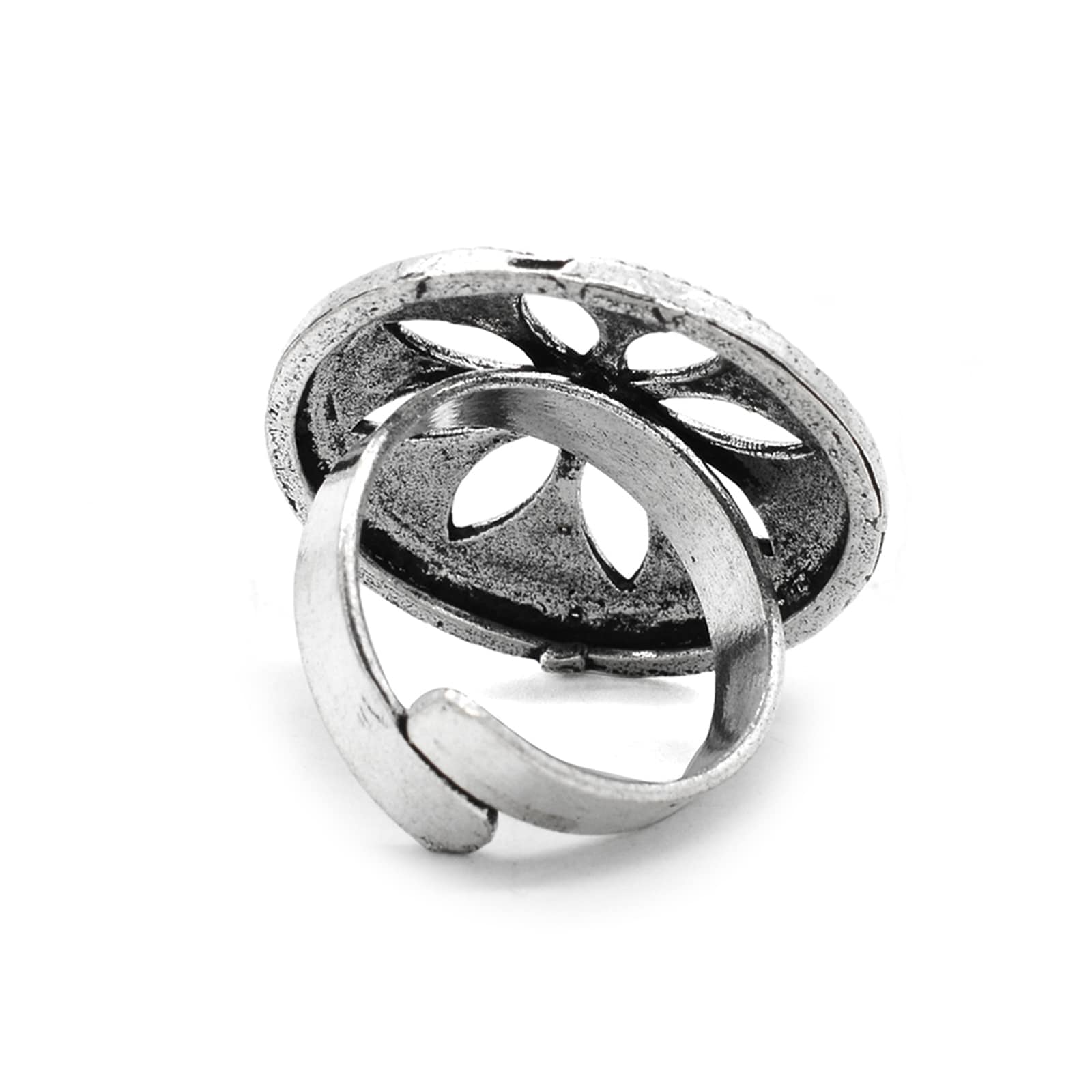 Adya Silver Floral Ring - Image 5