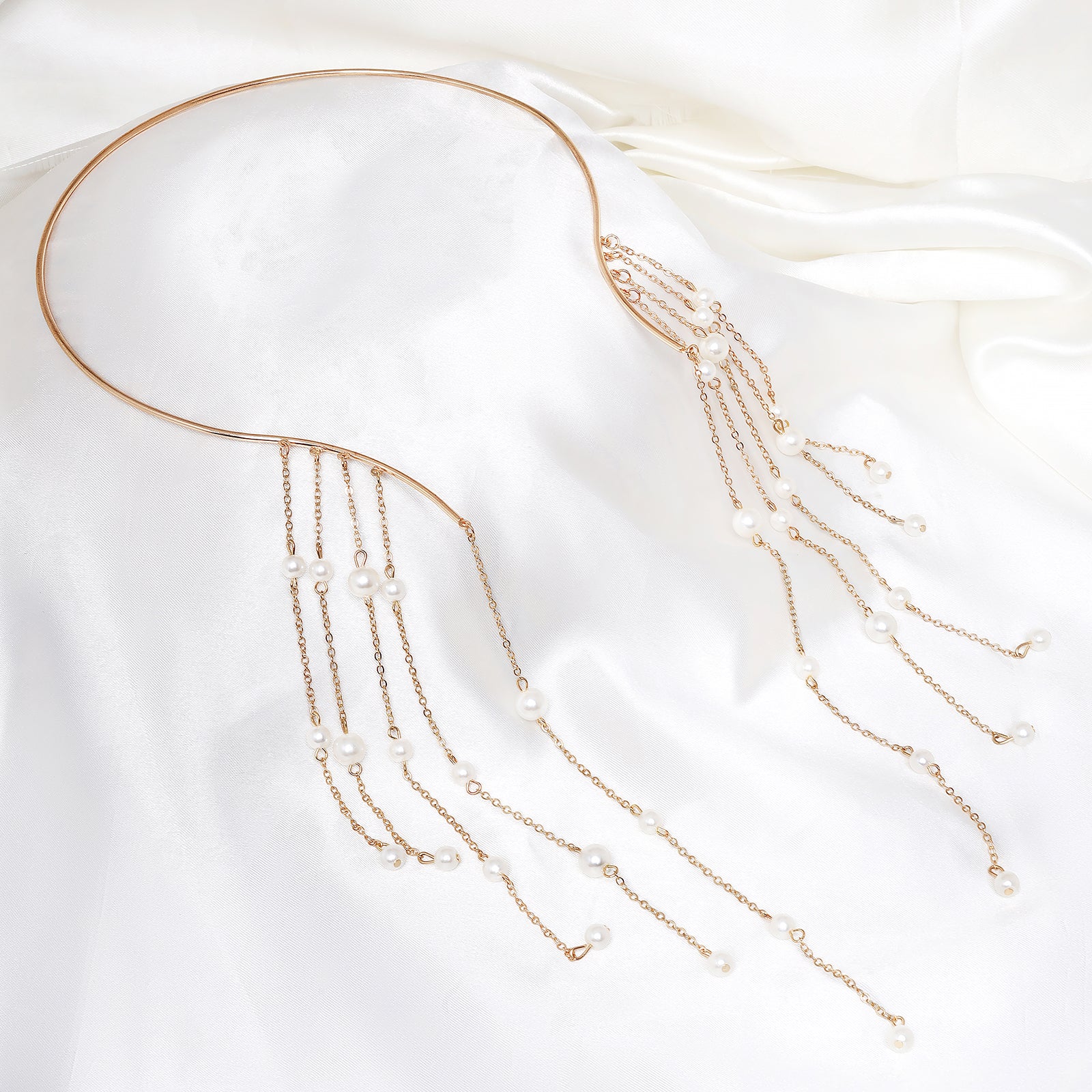 Aegle Golden Pearl Necklace - Image 2