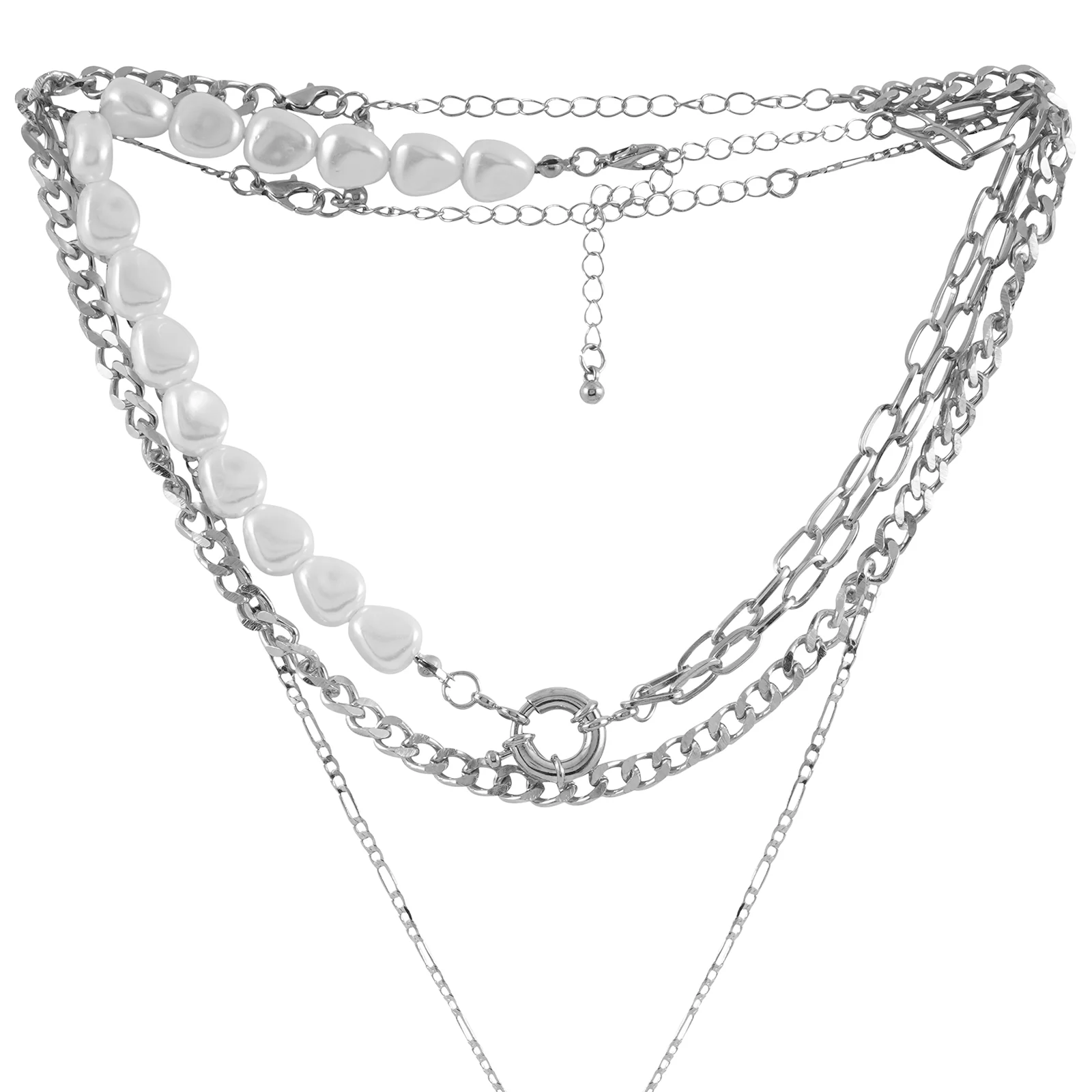 Aella Silver Necklace Set - Image 5
