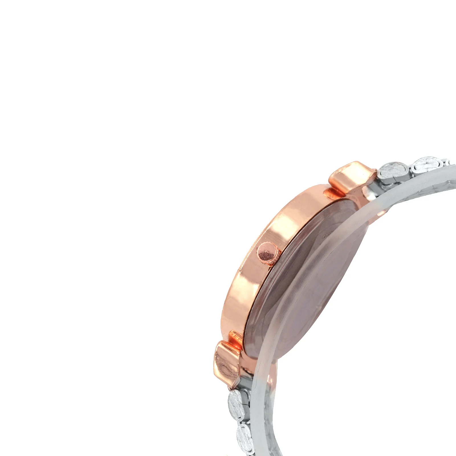 Agnes Grey Large Dial Dual Tone Linked Chain Strap Women's Watch - Image 5