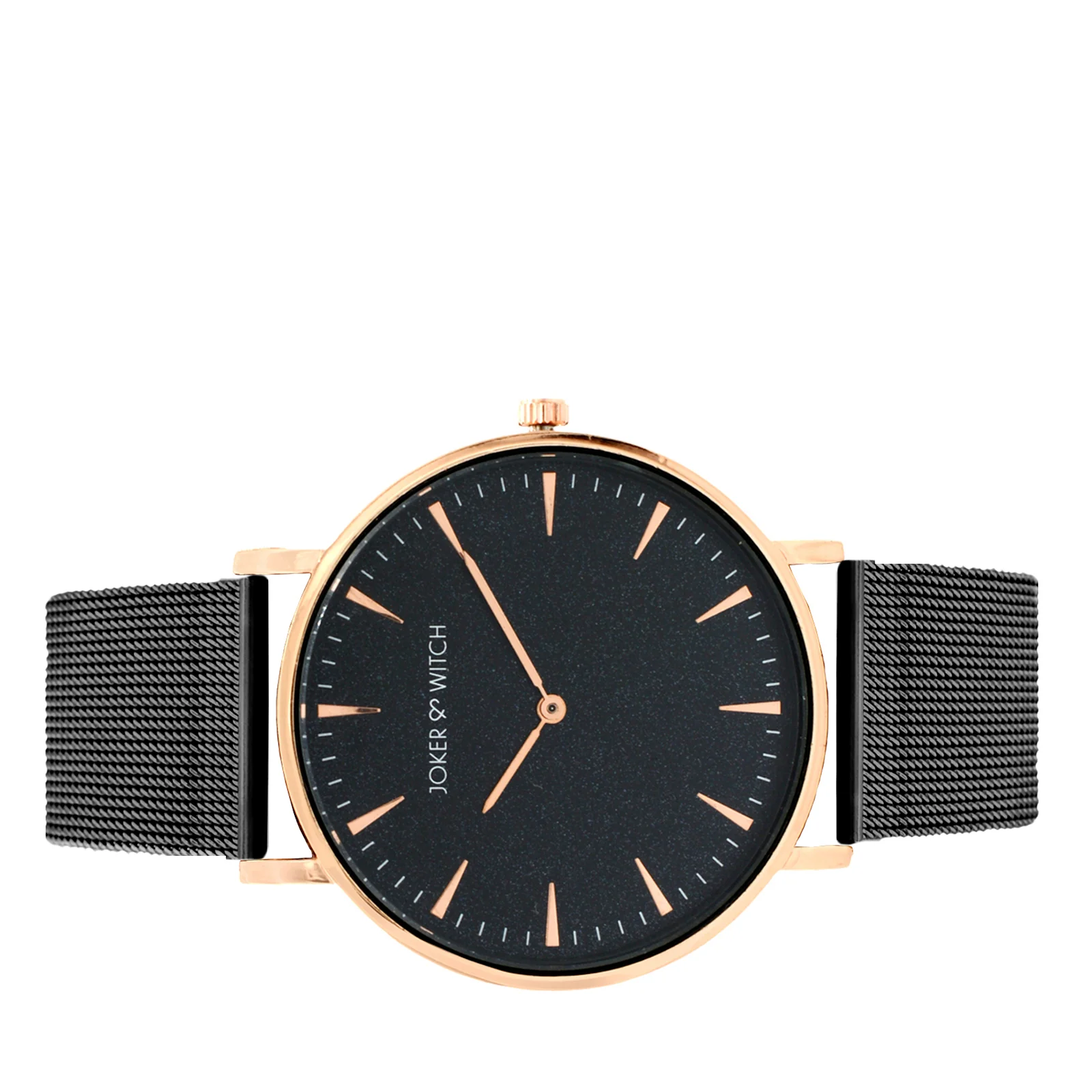 Aimee Black Large Dial Mesh Strap Men's Watch - Image 5