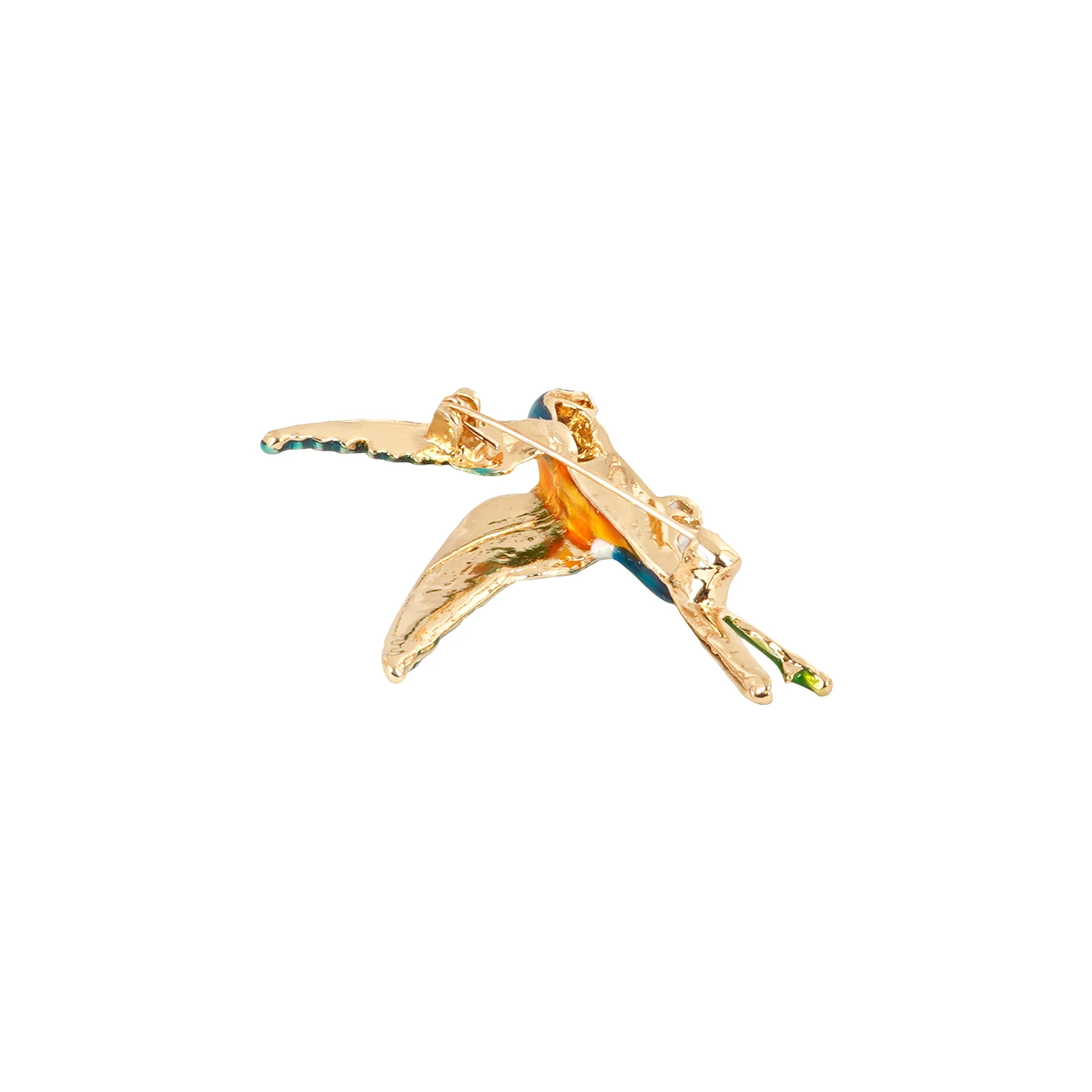 Aira Yellow And Orange Bird Brooch - Image 5