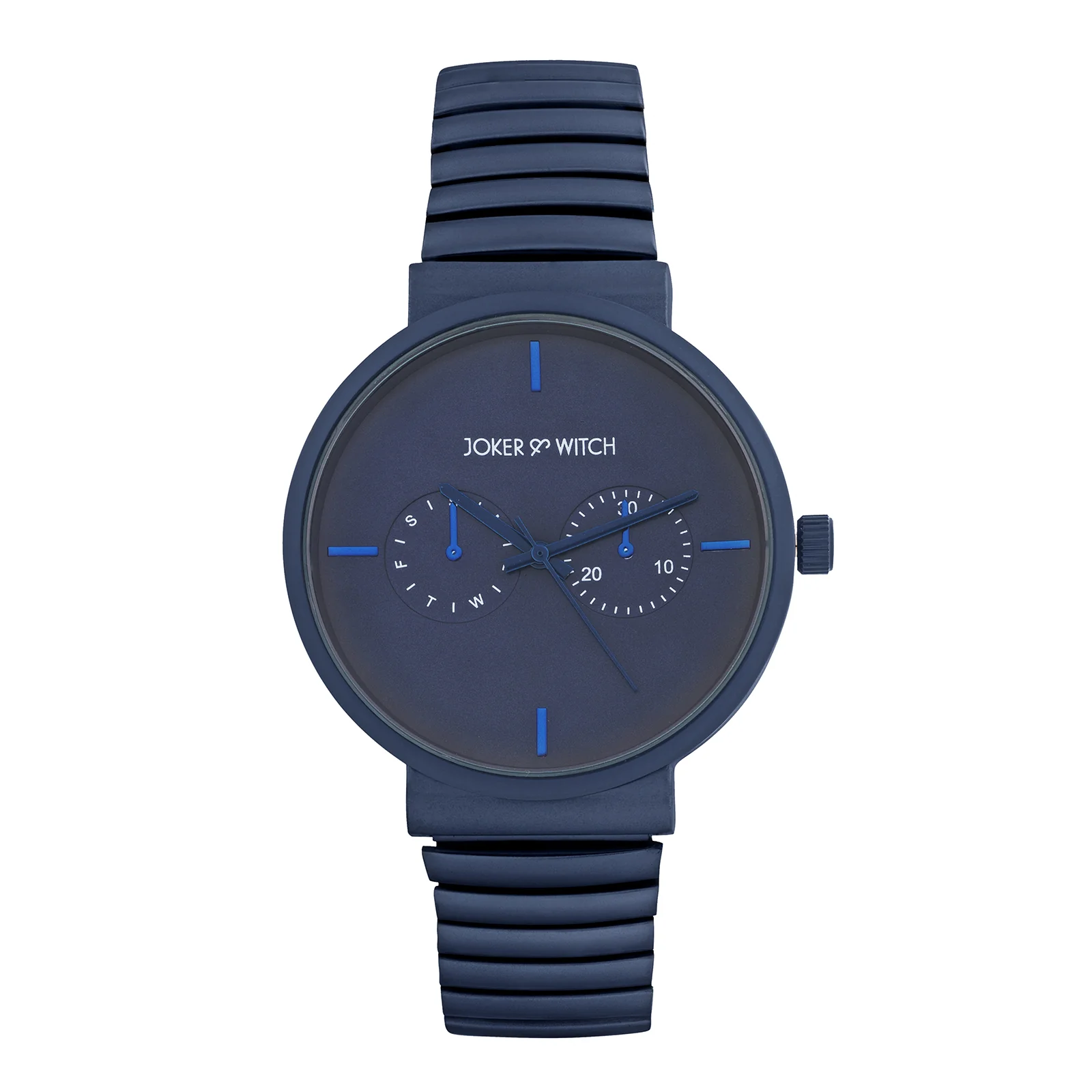 Airo Blue Large Dial Linked Chain Strap Unisex Watch - Image 3