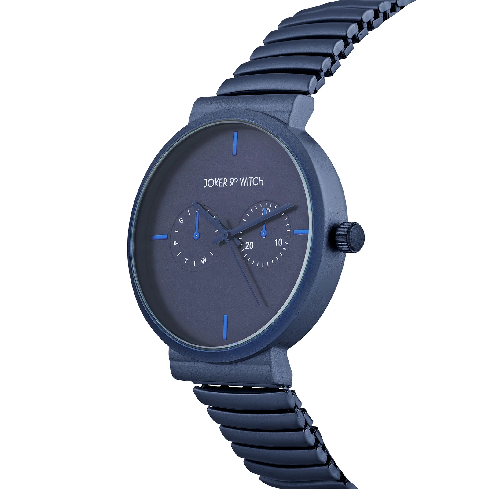 Airo Blue Large Dial Linked Chain Strap Unisex Watch - Image 4