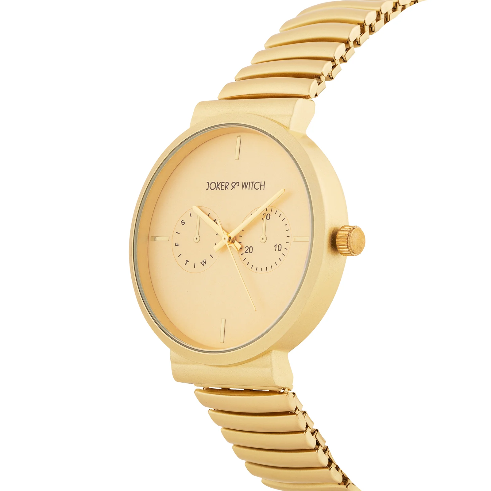 Airo Gold Large Dial Linked Chain Strap Unisex Watch - Image 4