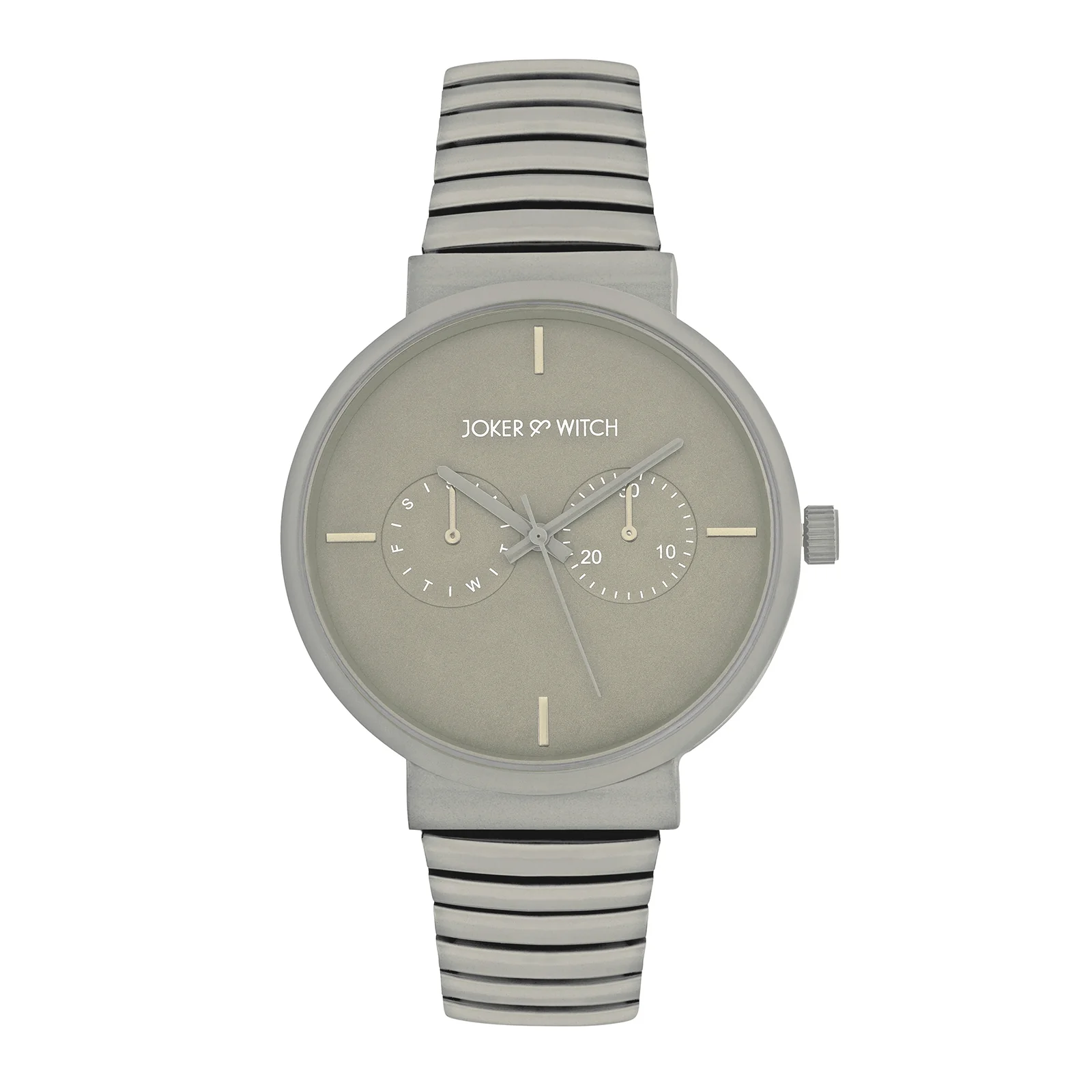 Airo Grey Large Dial Linked Chain Strap Unisex Watch - Image 3