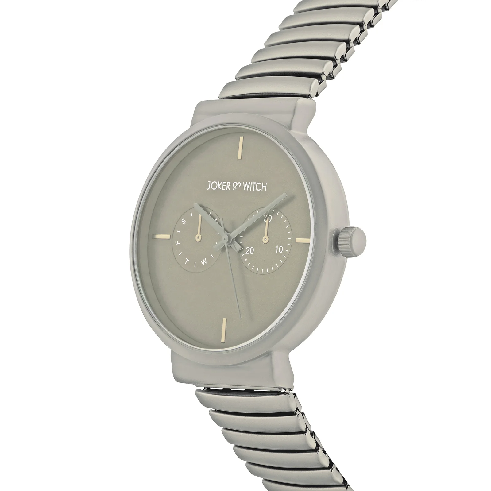 Airo Grey Large Dial Linked Chain Strap Unisex Watch - Image 4