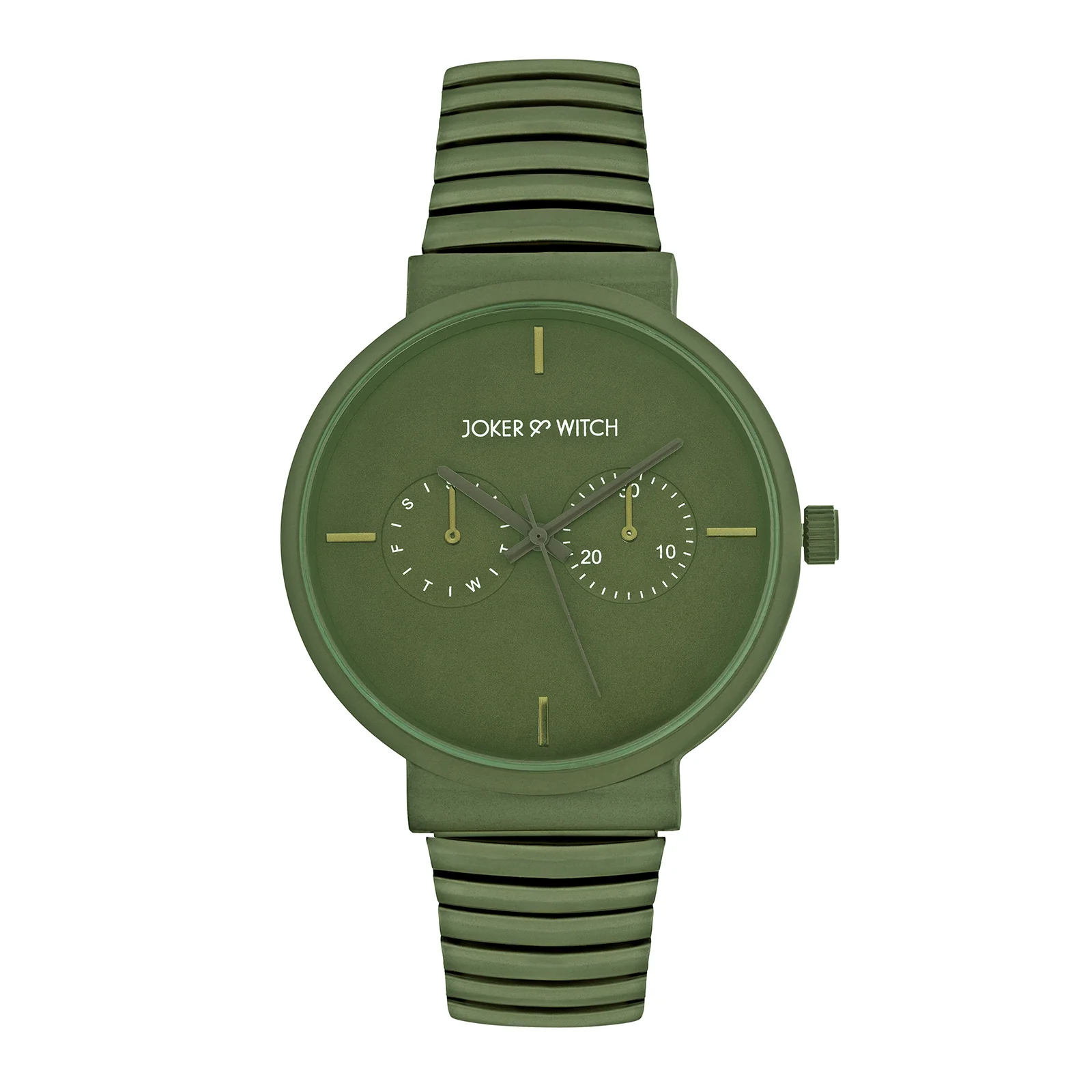 Airo Olive Large Dial Linked Chain Strap Unisex Watch - Image 3