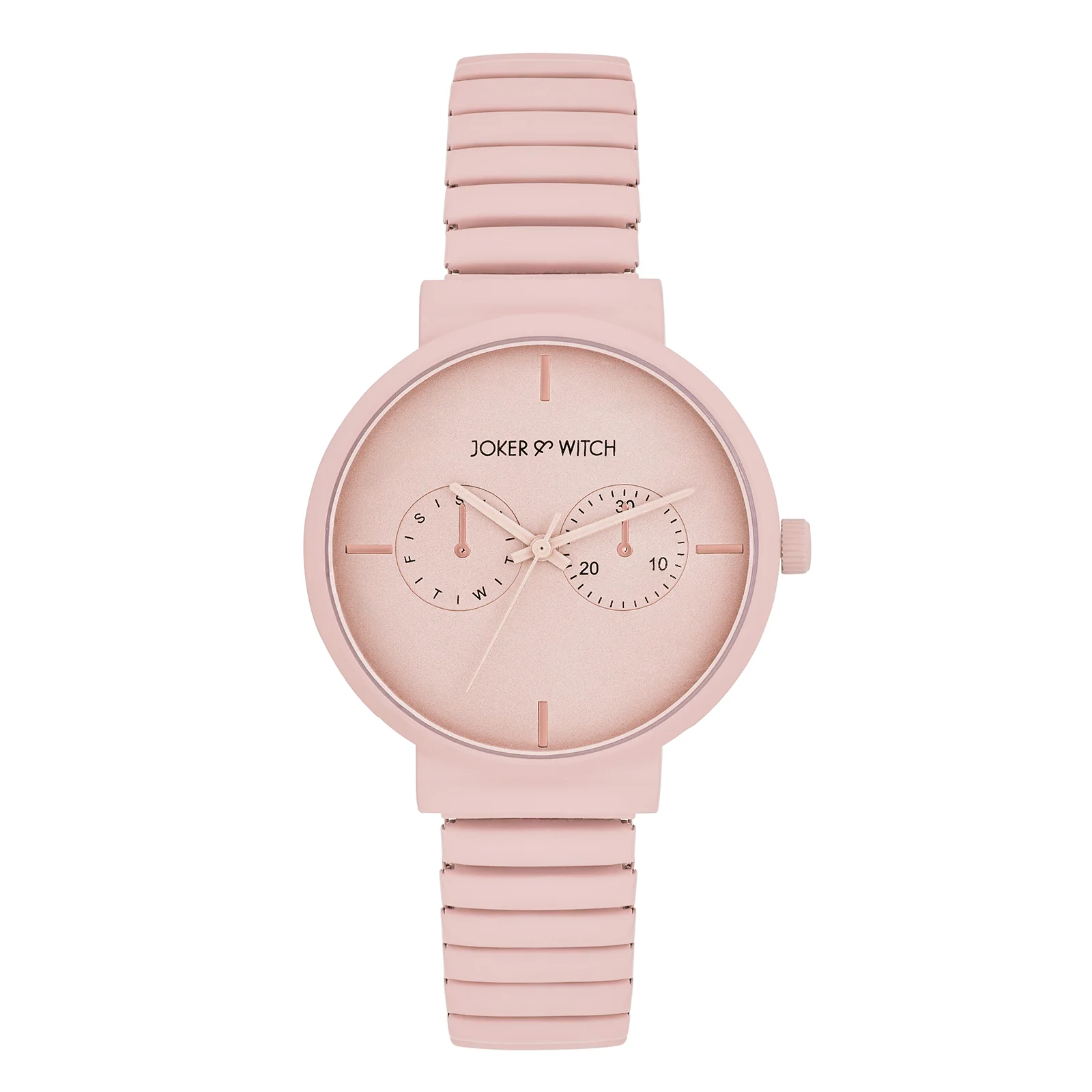 Airo Pink Medium Dial Linked Chain Strap Women's Watch - Image 3