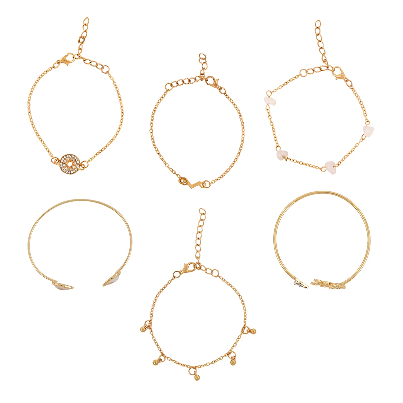 Alana Rosegold Watch Bracelet Stack - Image 4