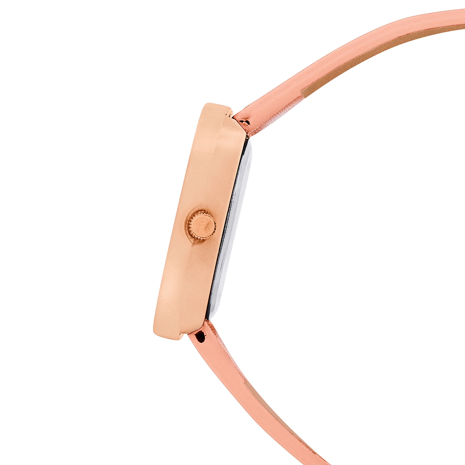 Albin Pink Large Square Dial PU Strap Women's Watch - Image 5