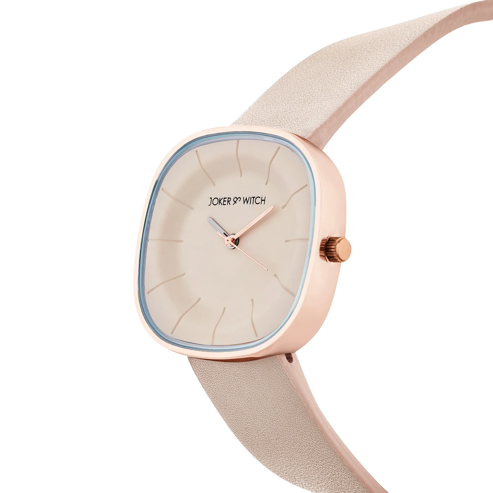 Albin Beige Large Square Dial PU Strap Women's Watch - Image 4