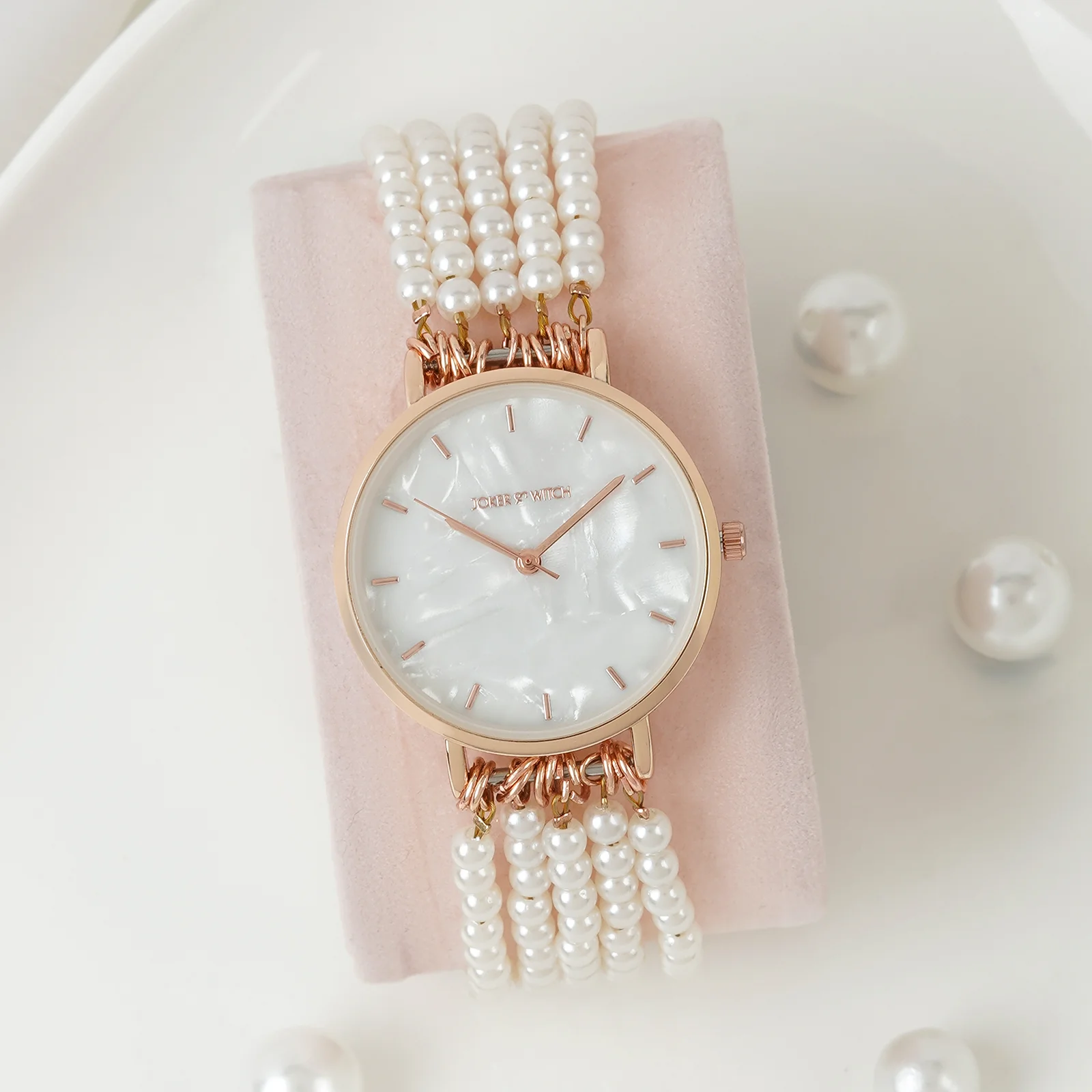 Alessandra White MOP Medium Dial Pearl Strap Women's Watch - Image 3
