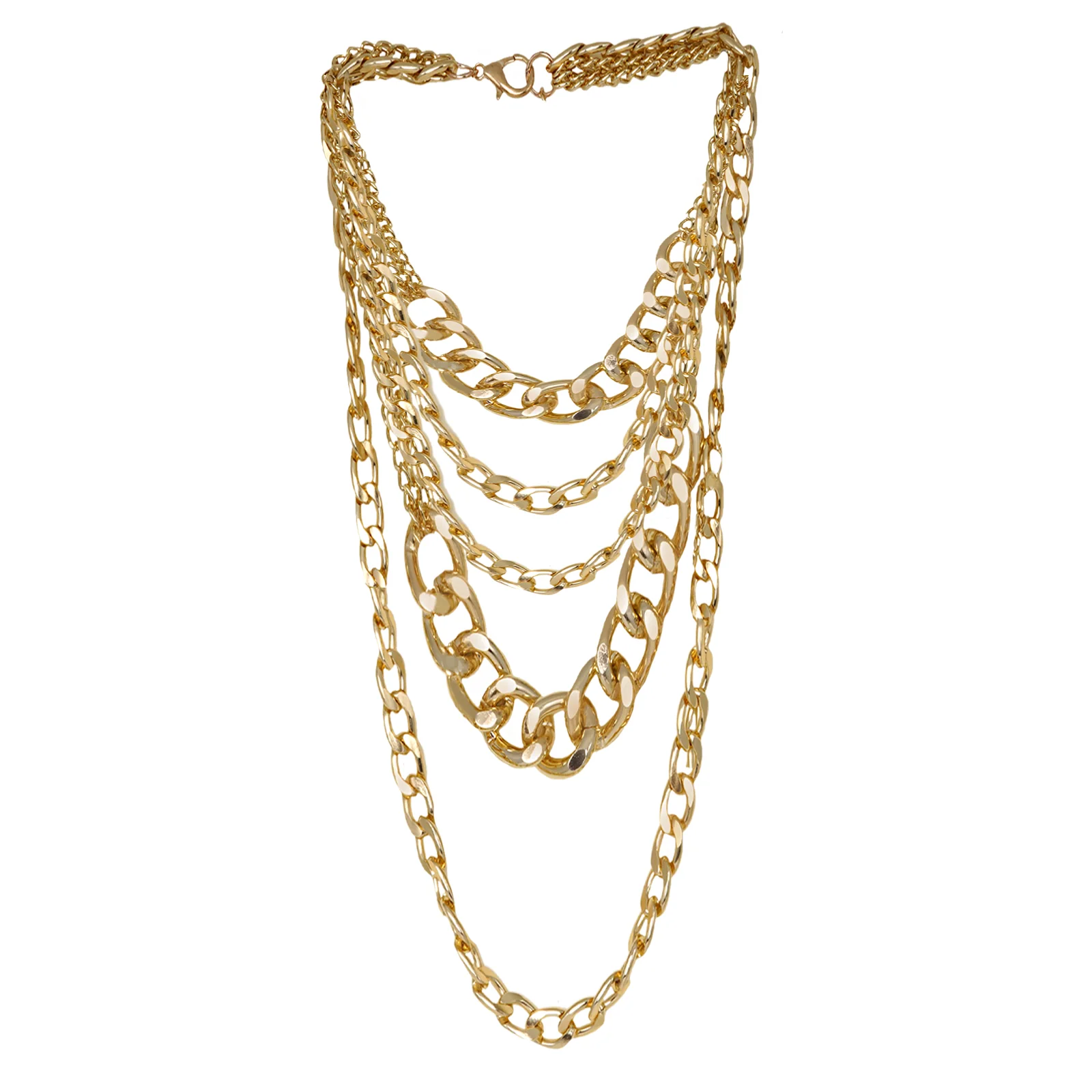 Alice Chain Link Gold Layered Necklace - Image 2