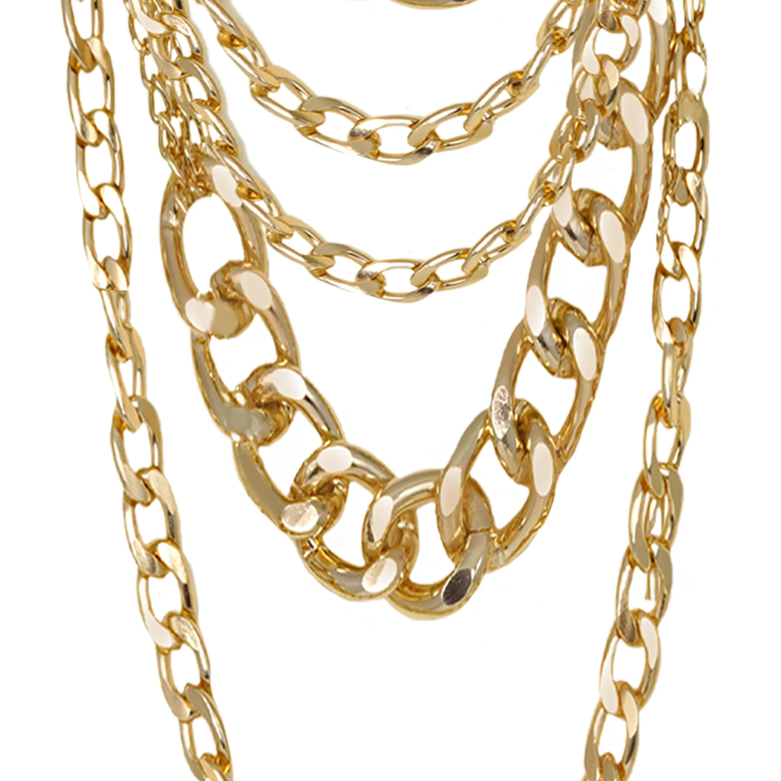 Alice Chain Link Gold Layered Necklace - Image 3