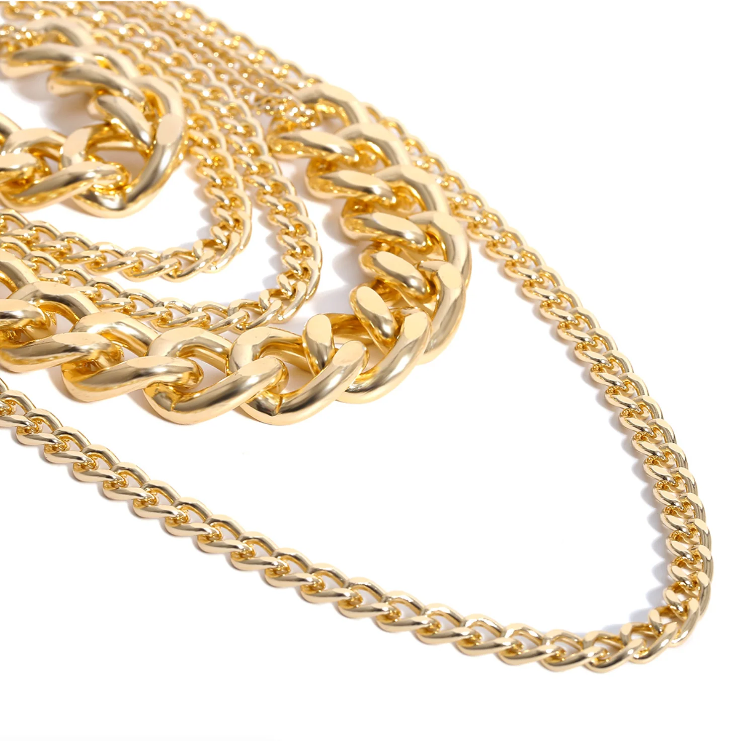 Alice Chain Link Gold Layered Necklace - Image 6