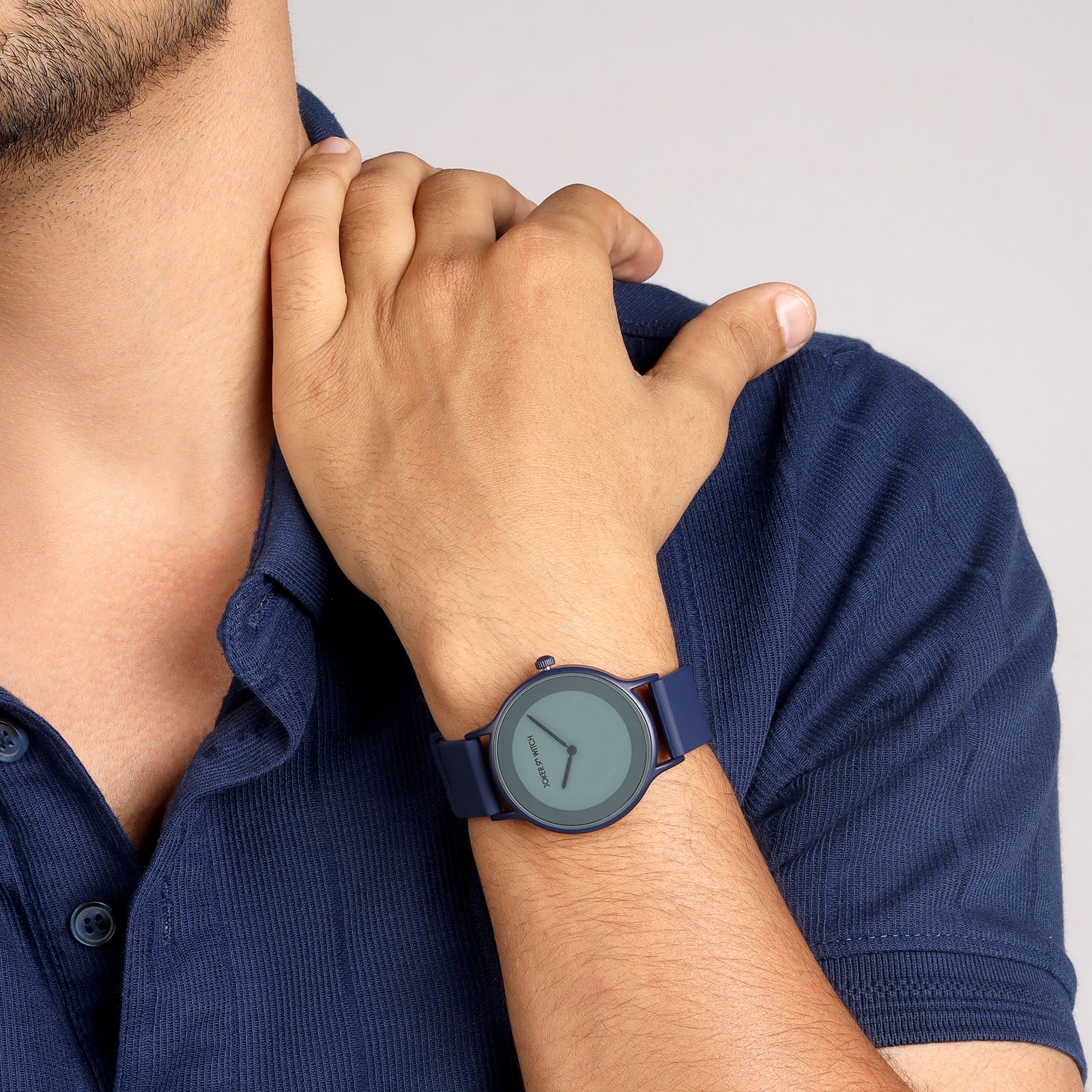 Alpine Blue Large Dial Silicone Strap Unisex Watch - Image 3