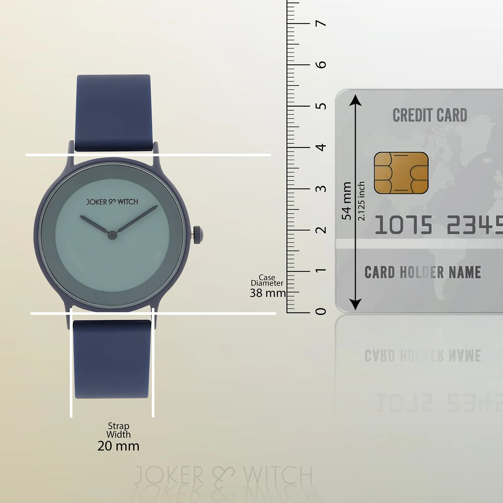 Alpine Blue Large Dial Silicone Strap Unisex Watch - Image 9