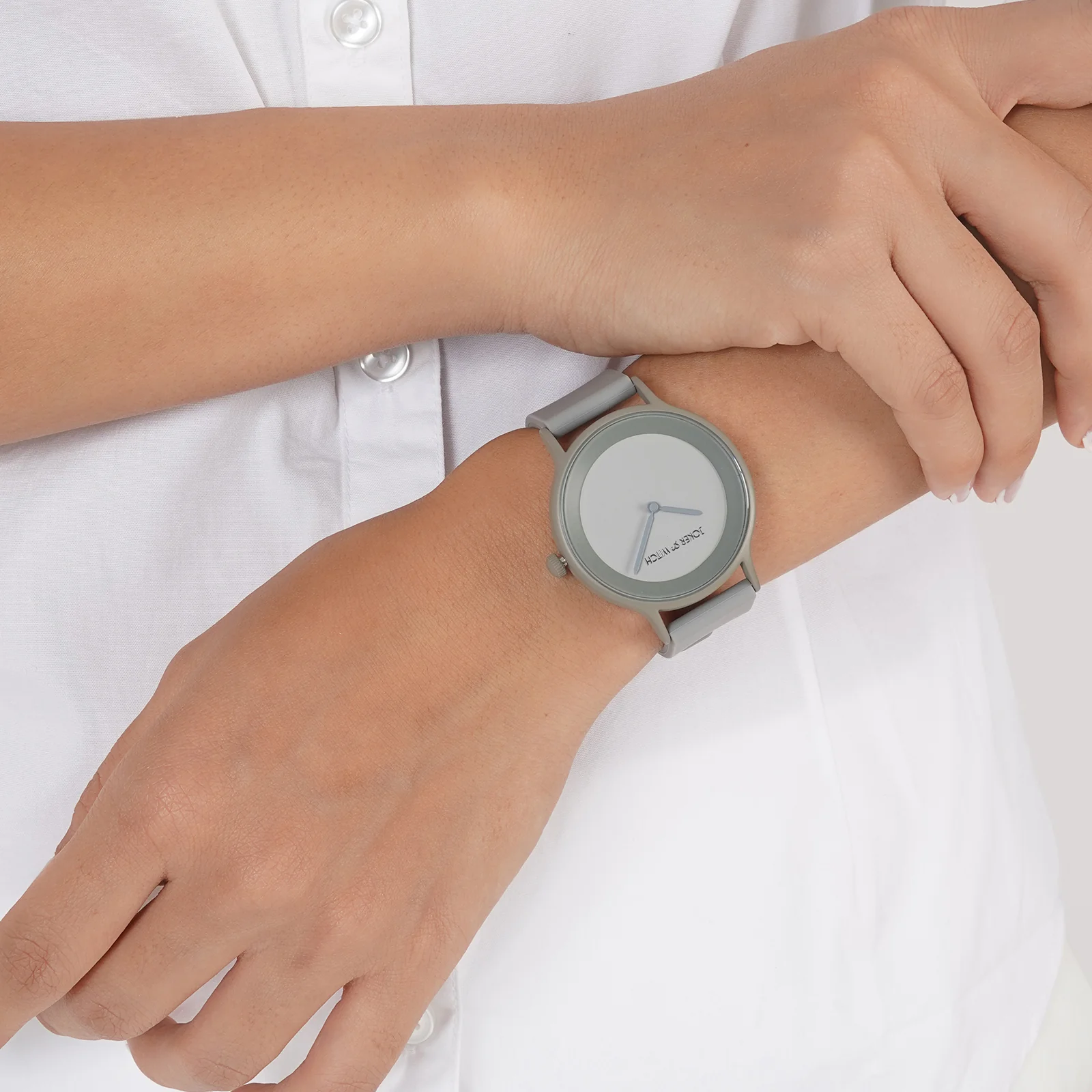 Alpine Grey Large Dial Silicone Strap Unisex Watch - Image 2