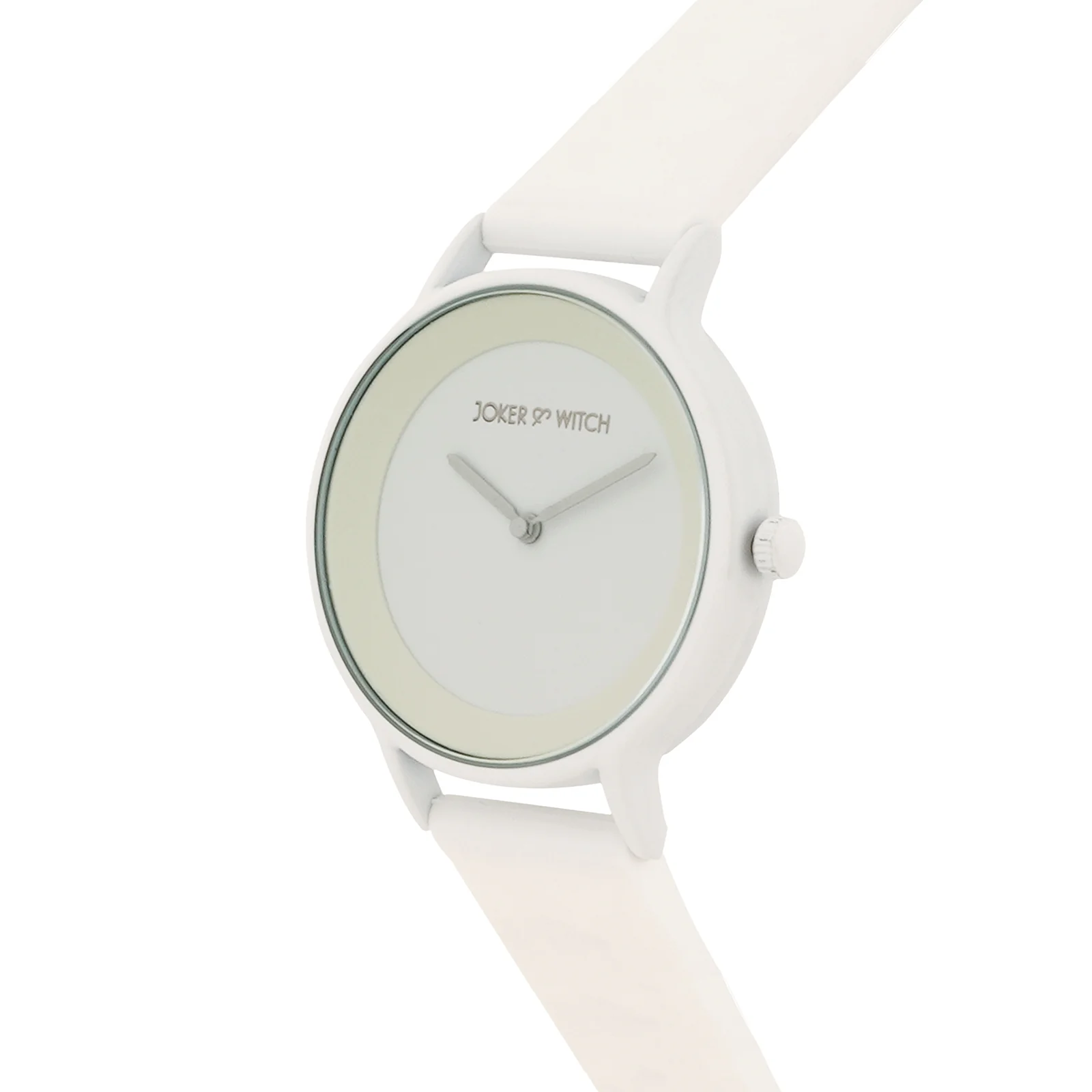 Alpine White Large Dial Silicone Strap Unisex Watch - Image 5