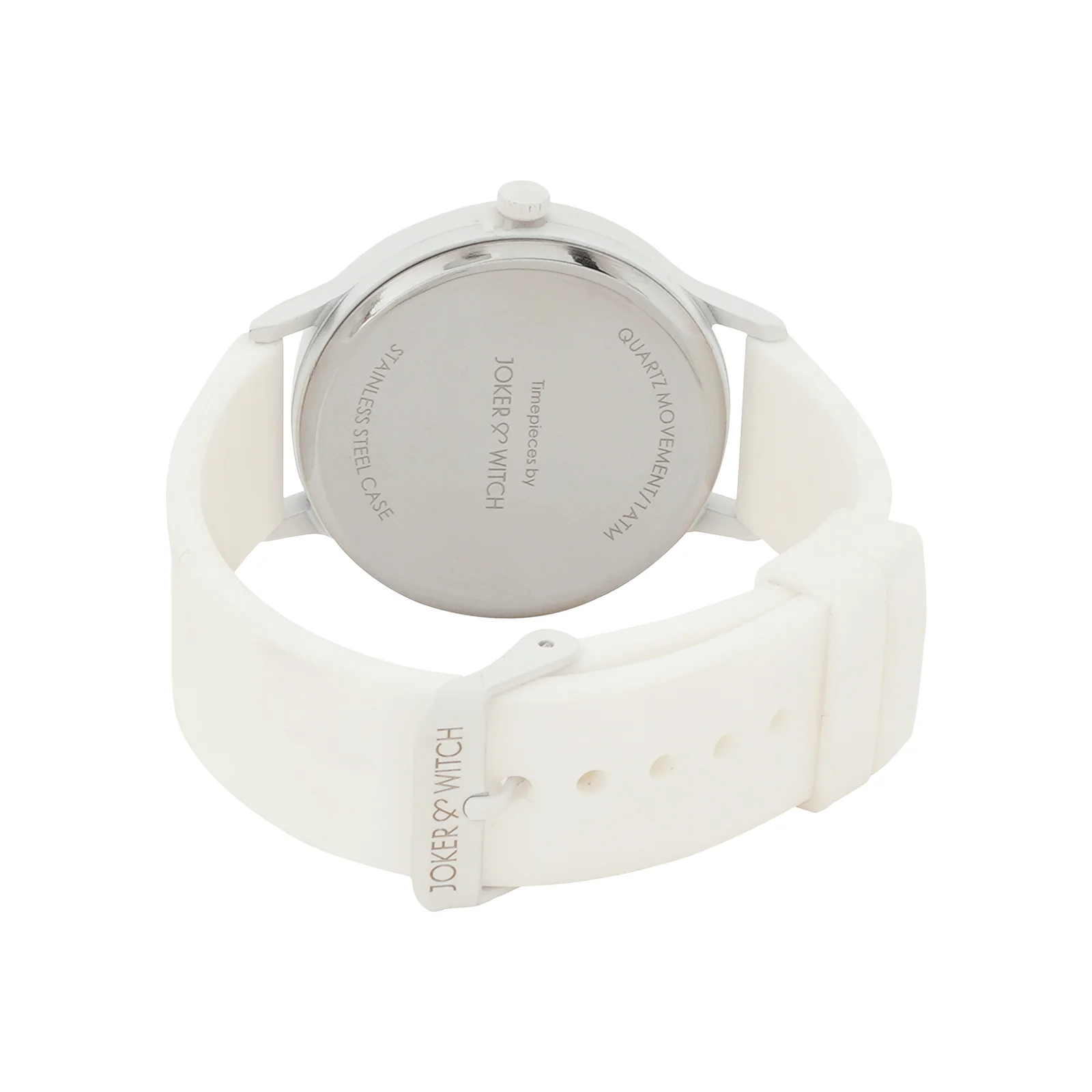 Alpine White Large Dial Silicone Strap Unisex Watch - Image 7