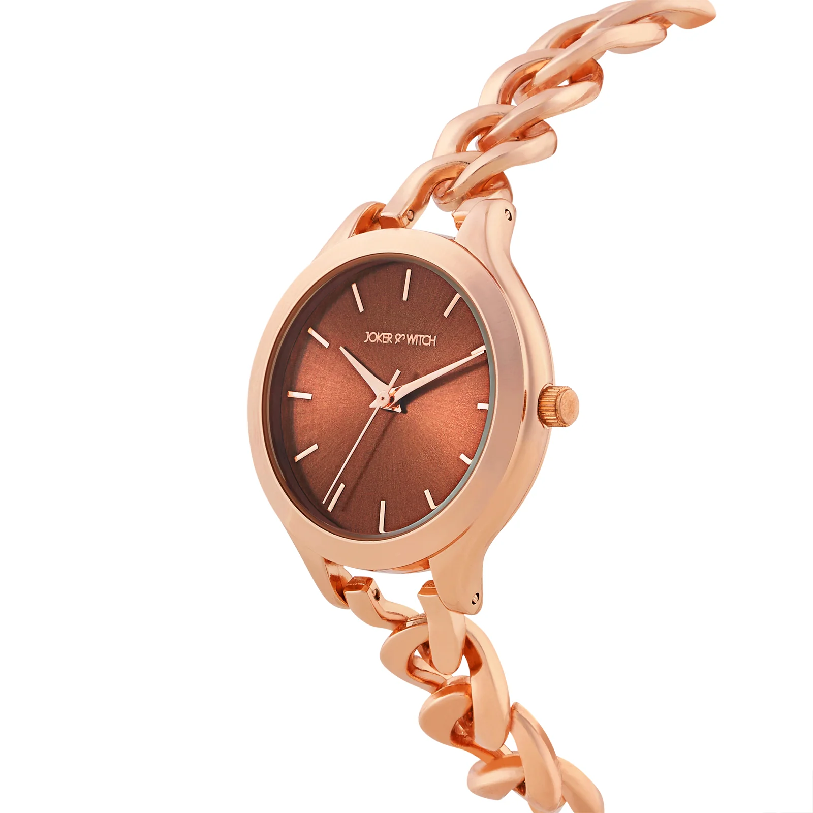 Althea Brown Medium Dial Rose Gold Bracelet Strap Women's Watch - Image 4