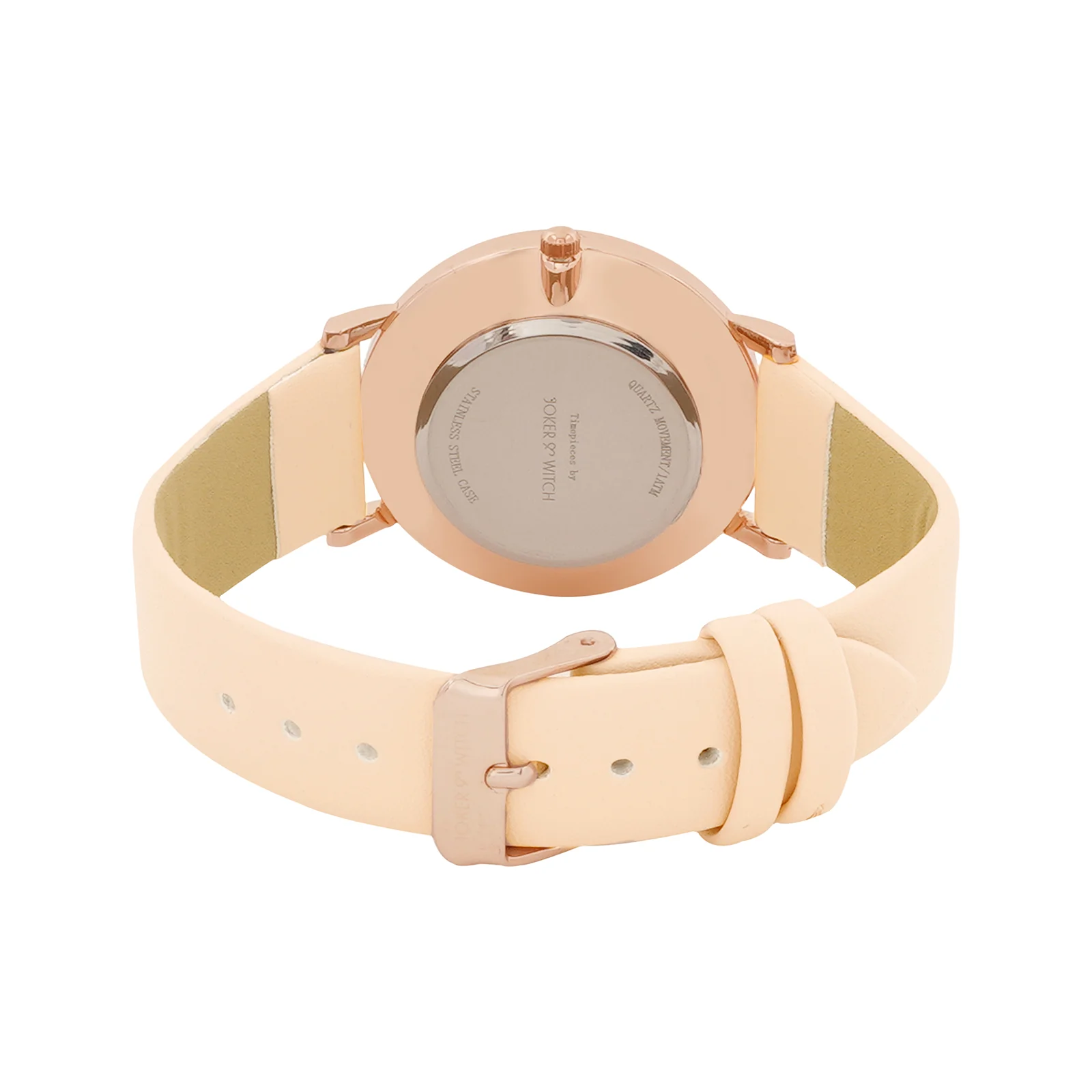 Printed Ambrosia White Medium Dial Beige PU Strap Women's Watch - Image 6