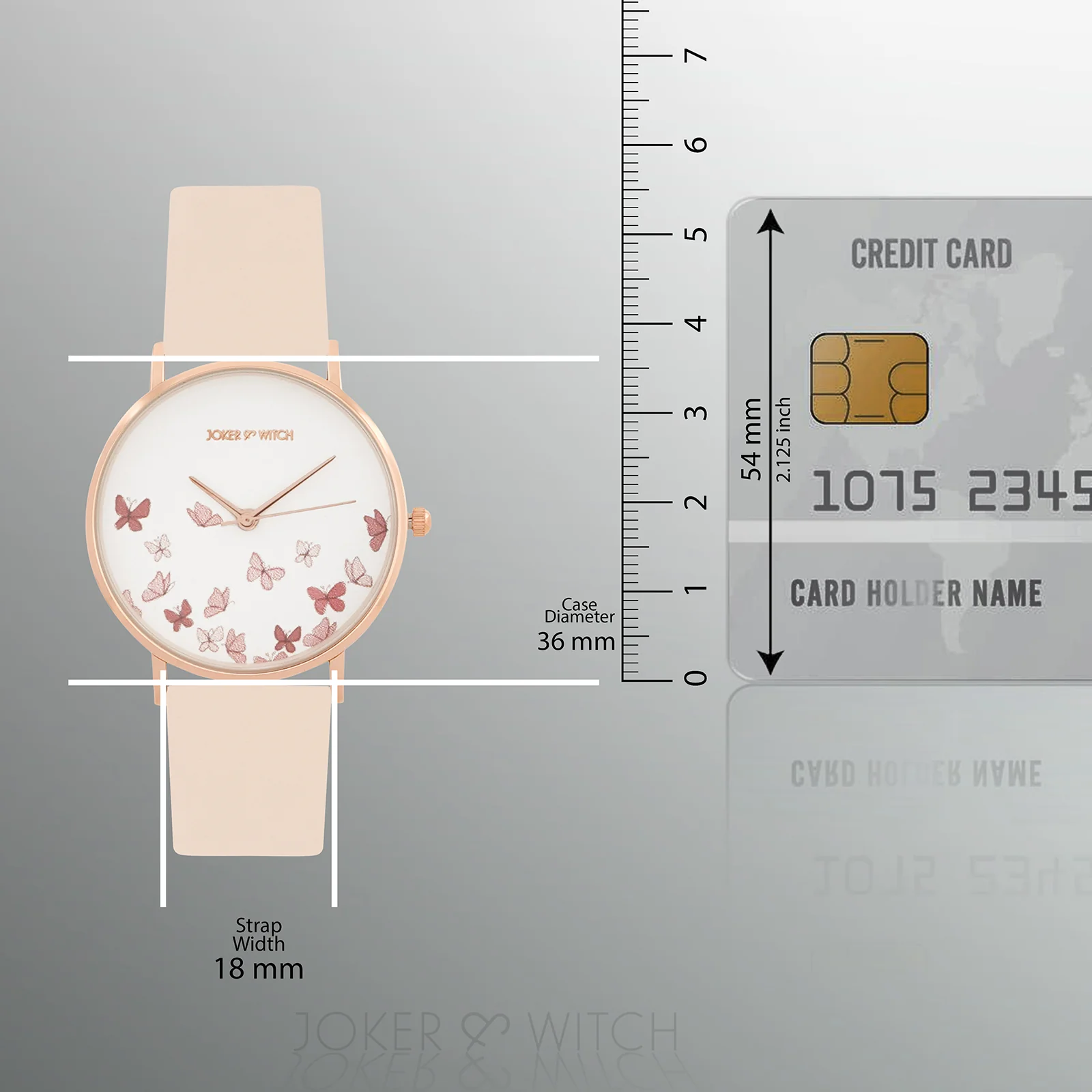 Printed Ambrosia White Medium Dial Beige PU Strap Women's Watch - Image 8