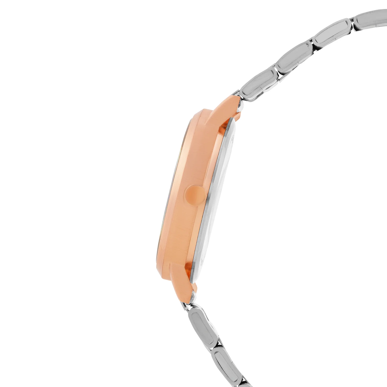 Amsterdam Taupe Medium Dial Dual Tone Linked Chain Strap Women's Watch - Image 5