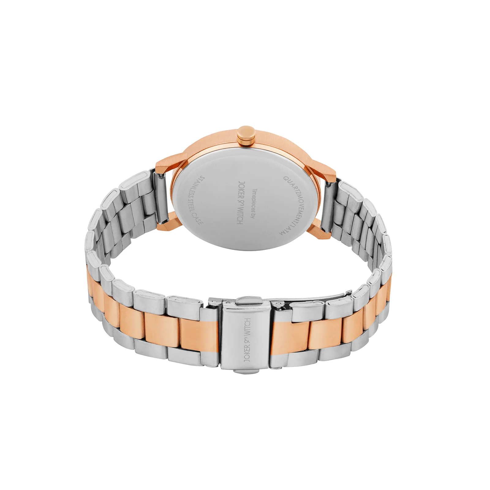 Amsterdam Taupe Medium Dial Dual Tone Linked Chain Strap Women's Watch - Image 6