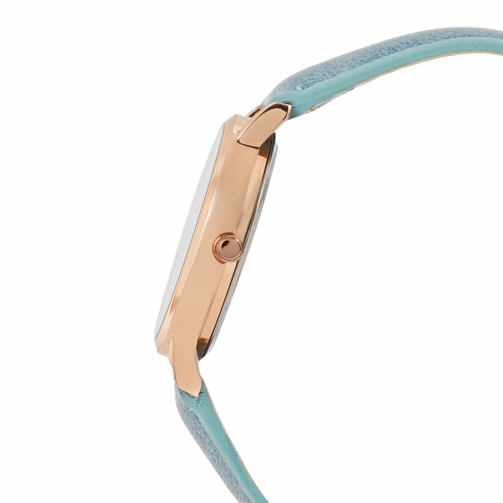 Amsterdam White Medium Dial Blue PU Strap Women's Watch - Image 5