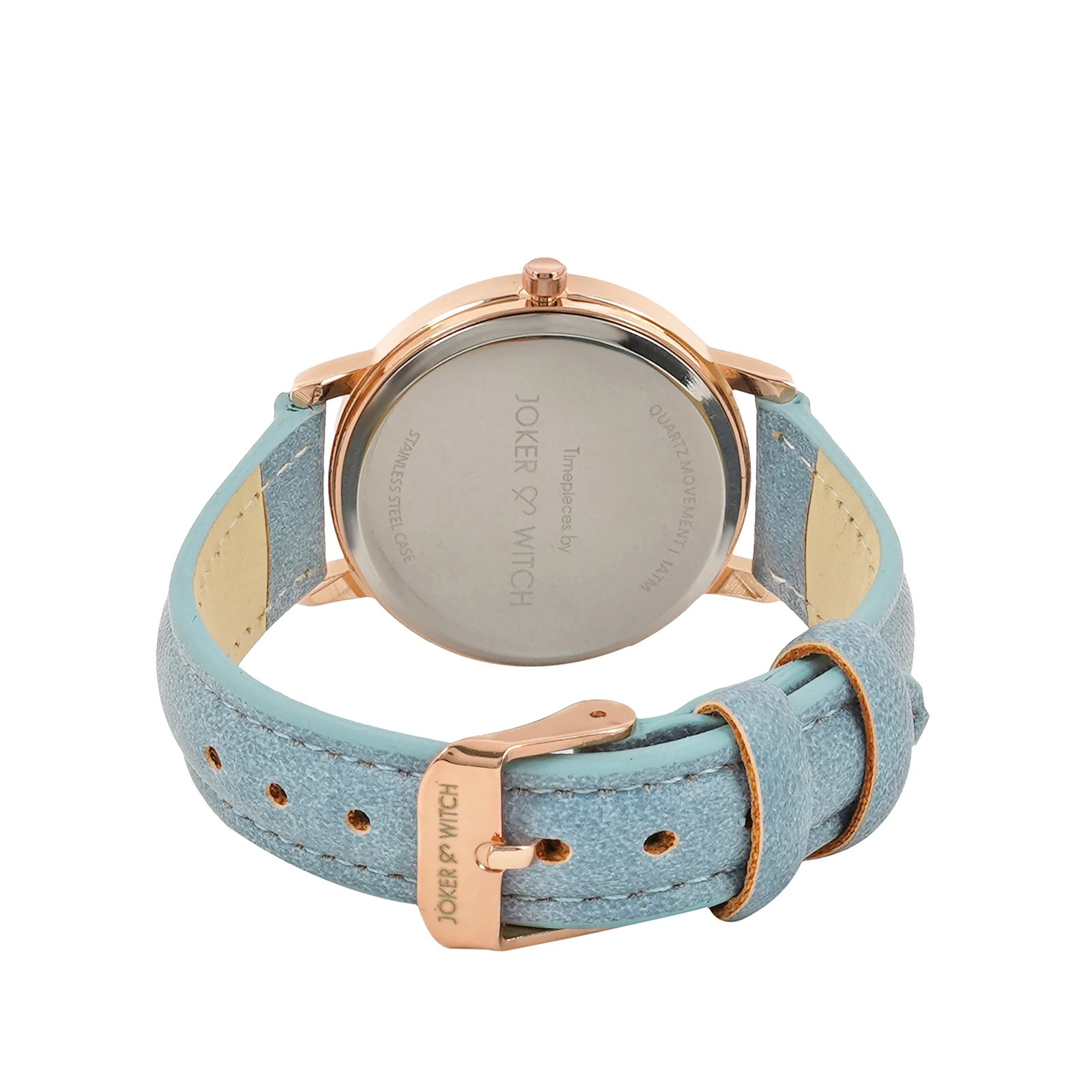 Amsterdam White Medium Dial Blue PU Strap Women's Watch - Image 6