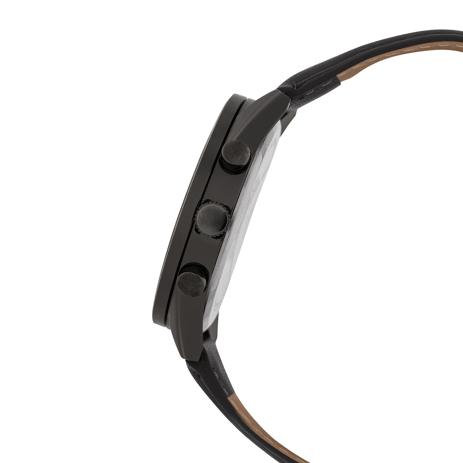 Apex Rose Gold Large Dial Black Silicone Strap Men's Watch - Image 5
