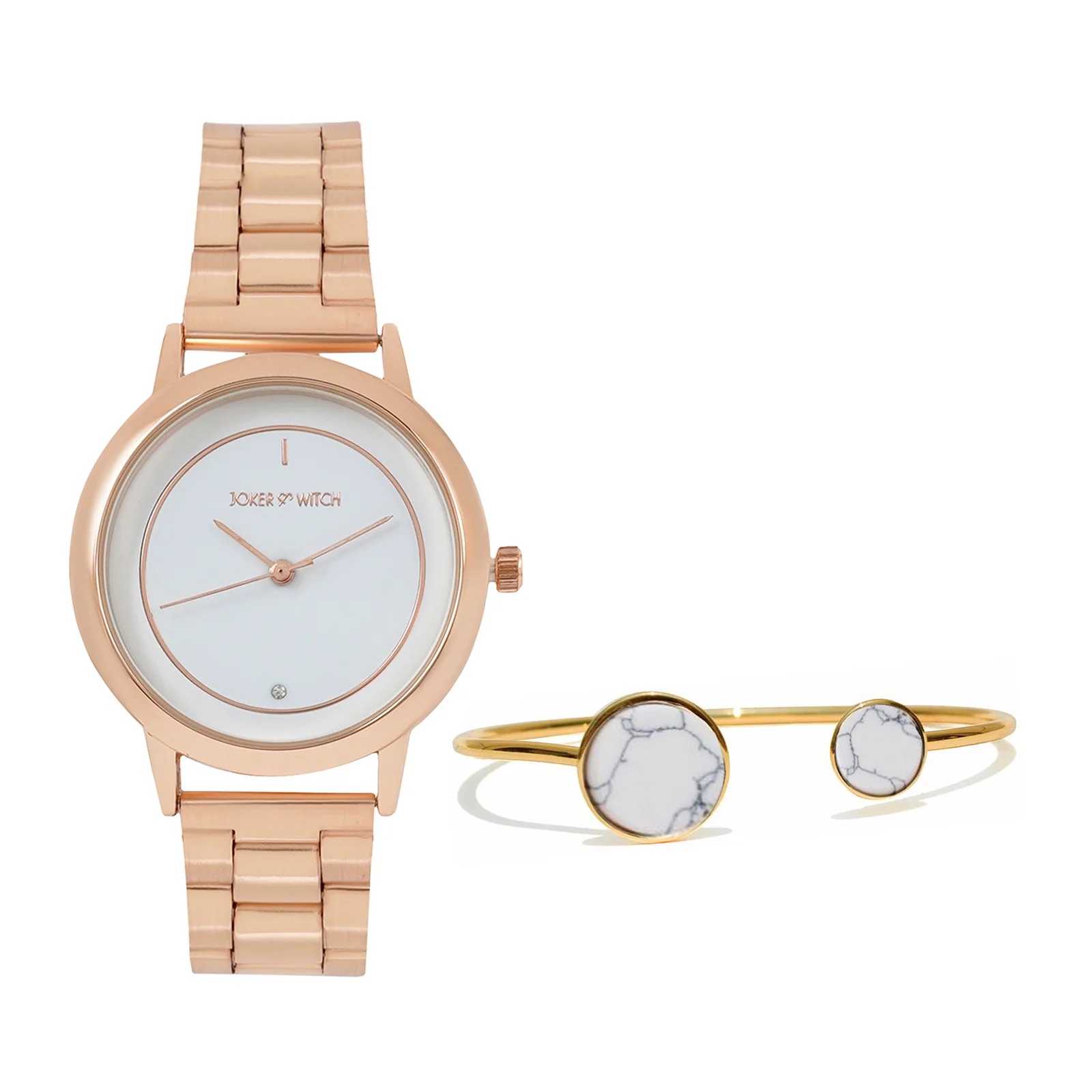 Arabella Rosegold Watch Bracelet Stack - Image 2