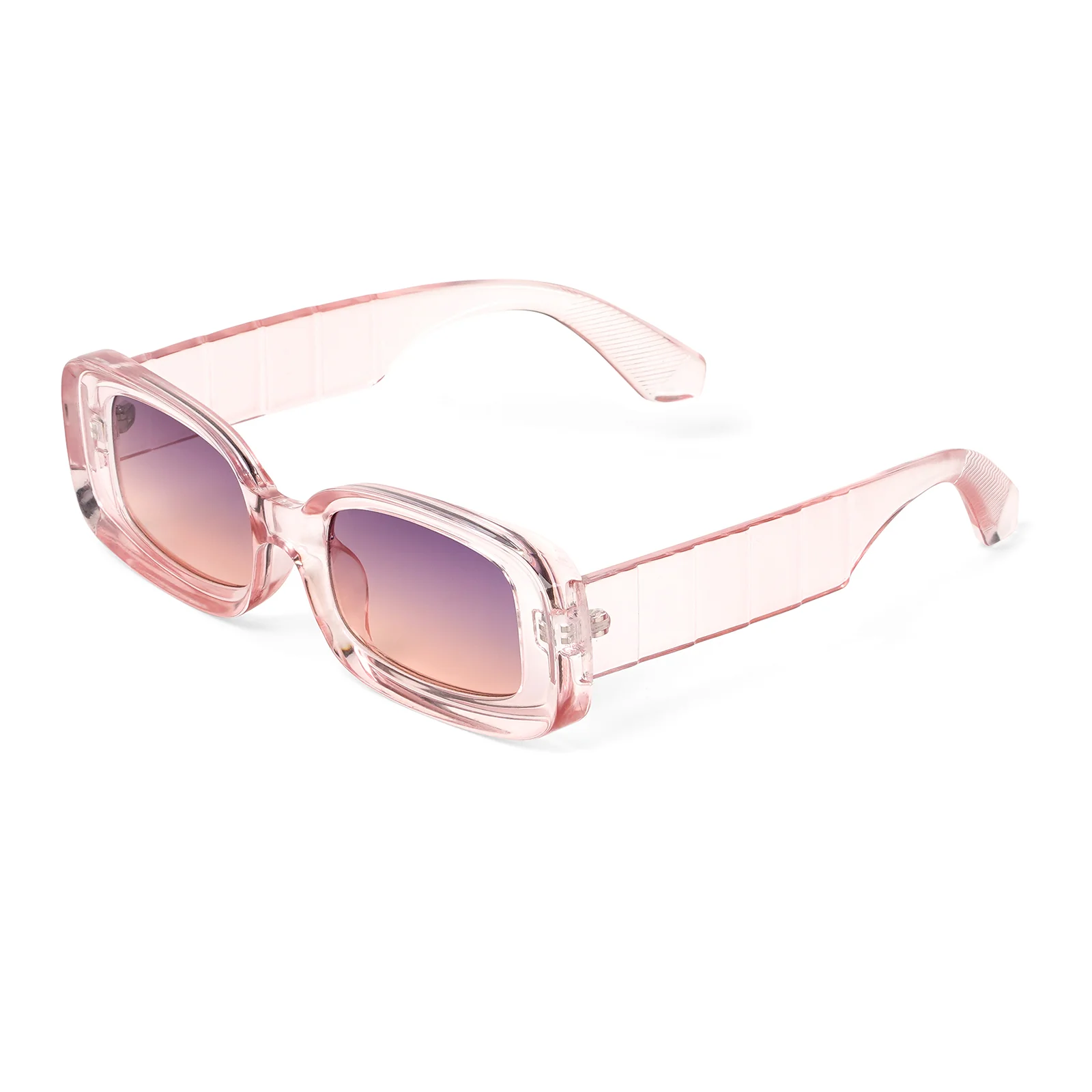Arcadia Rectangular Pink Sunglasses - Image 3