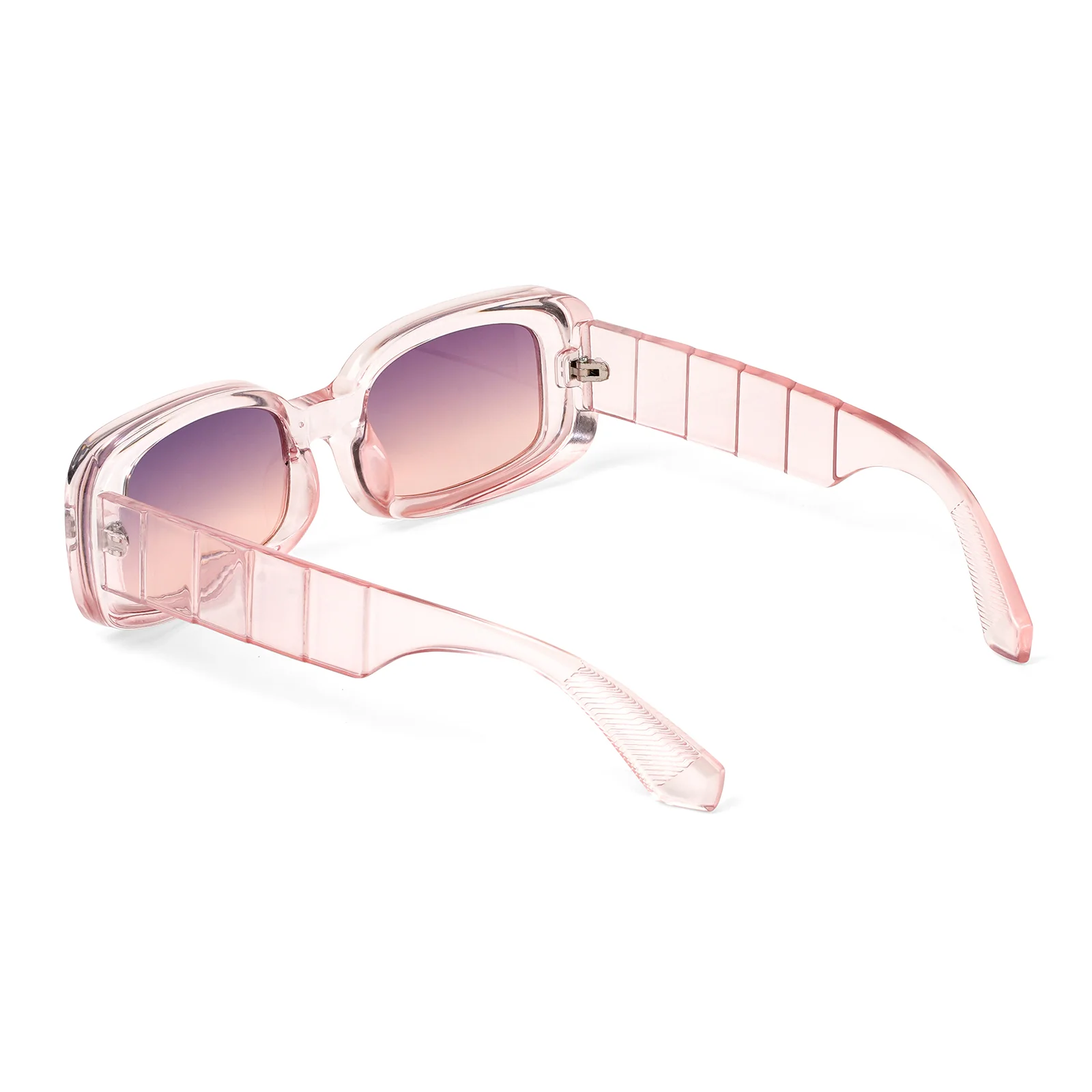 Arcadia Rectangular Pink Sunglasses - Image 5