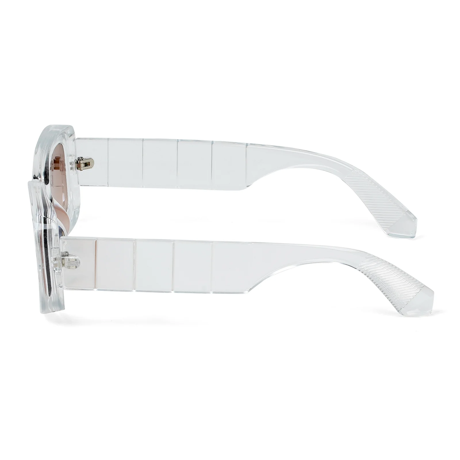 Arcadia Rectangular White  Sunglasses - Image 5