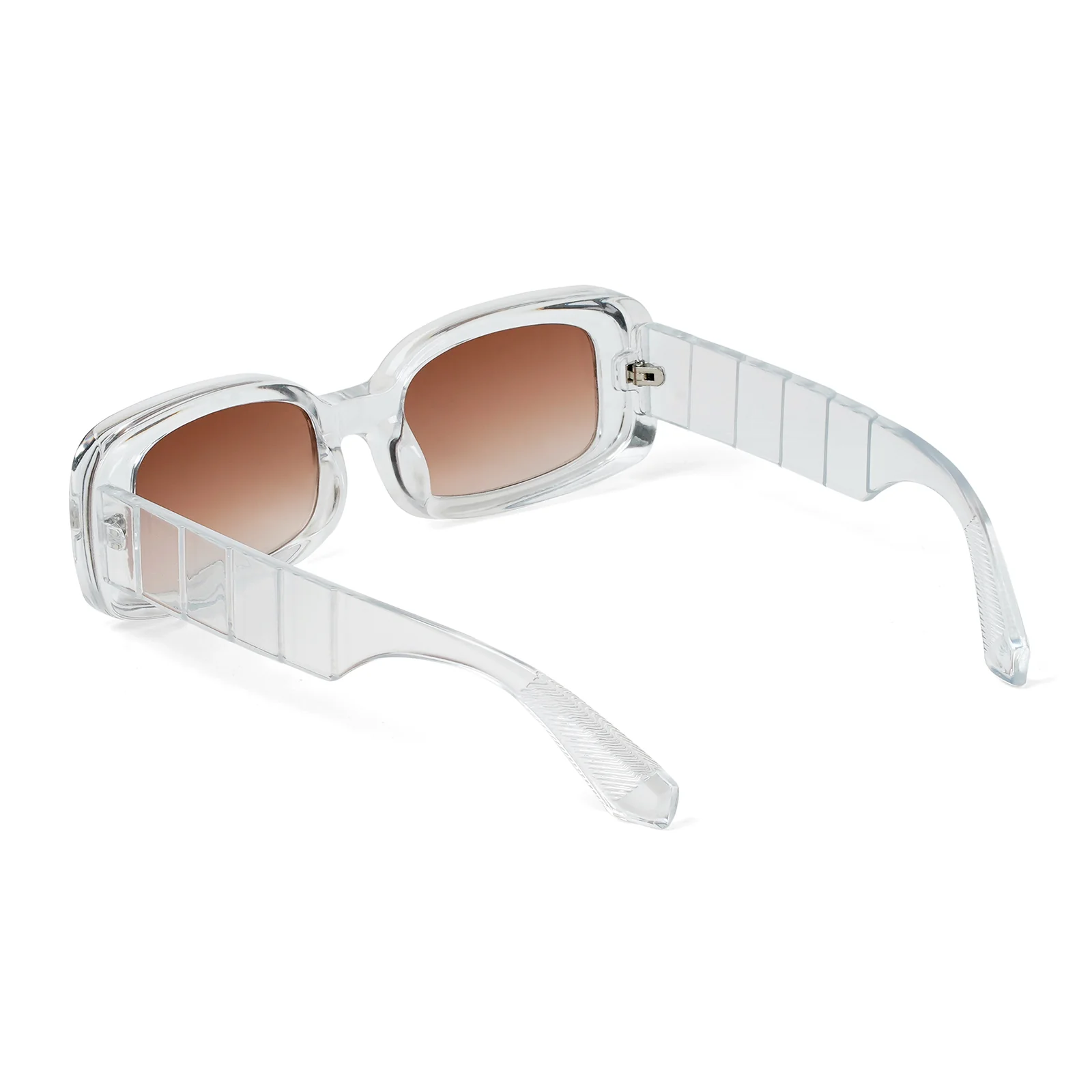 Arcadia Rectangular White  Sunglasses - Image 6