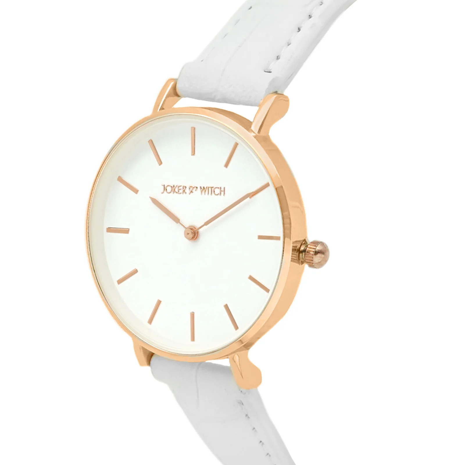 Ariana White Medium Dial White Croc Strap Women's Watch - Image 3