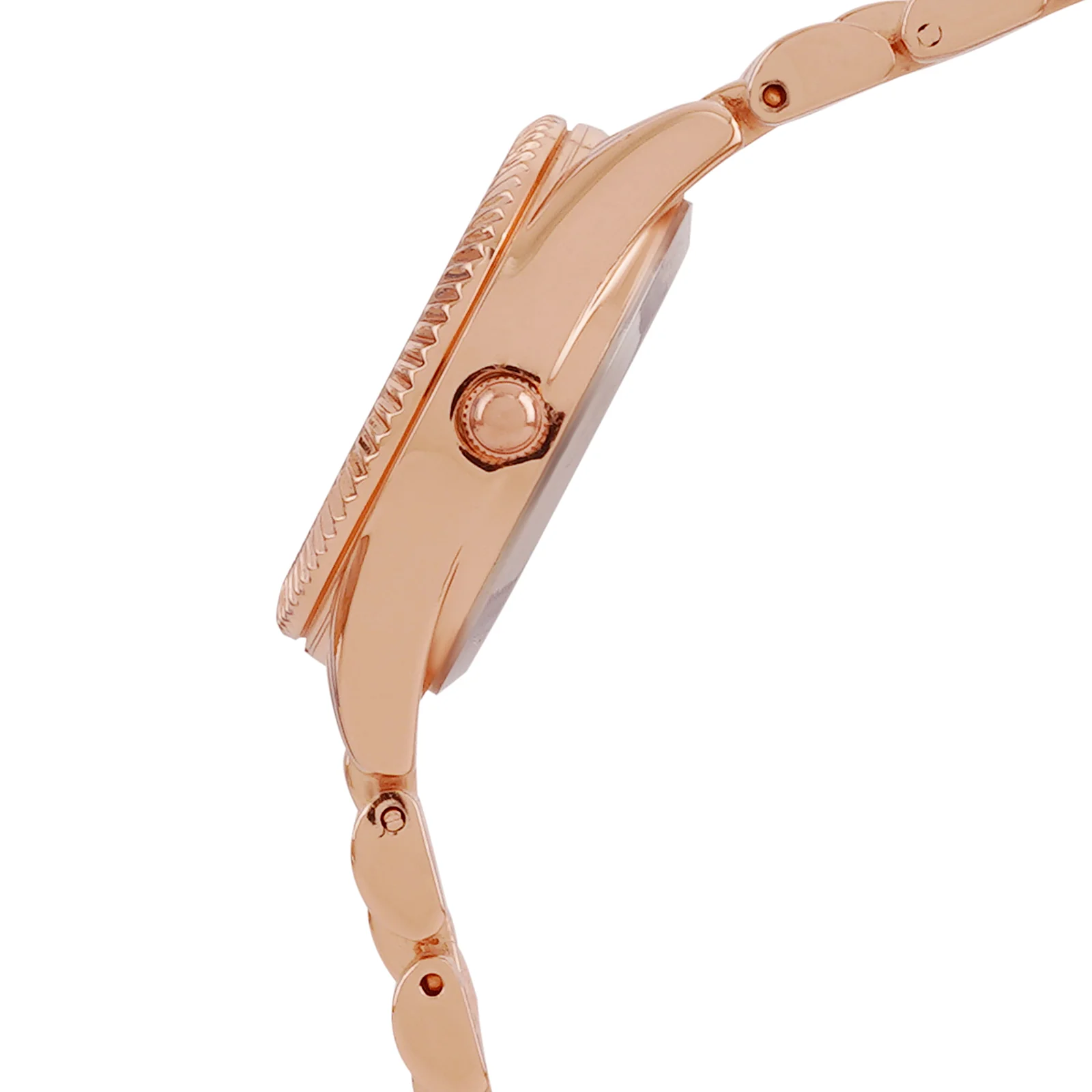 Arina Rose Gold Mini Dial Linked Chain Strap Women's Watch - Image 5