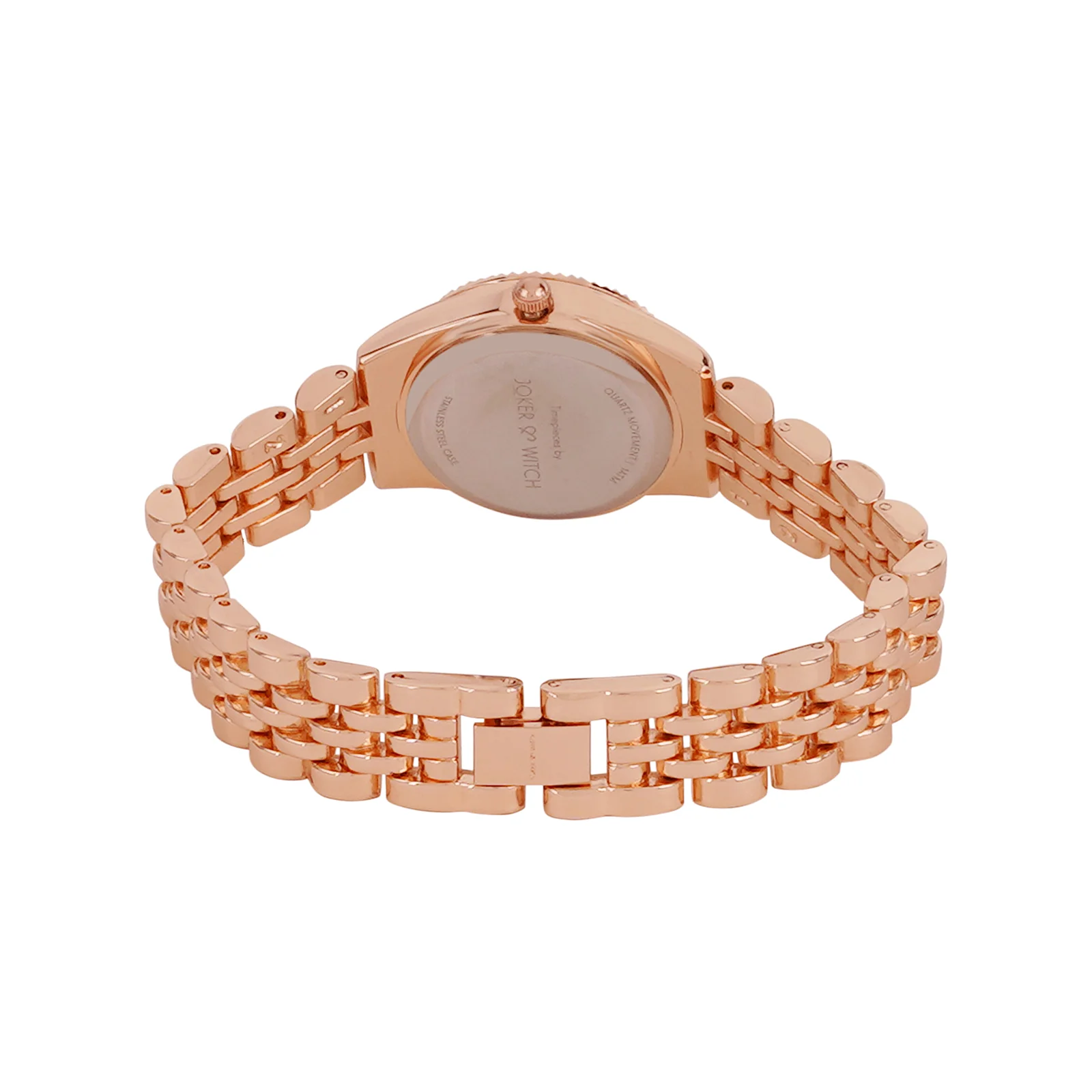Arina Rose Gold Mini Dial Linked Chain Strap Women's Watch - Image 6