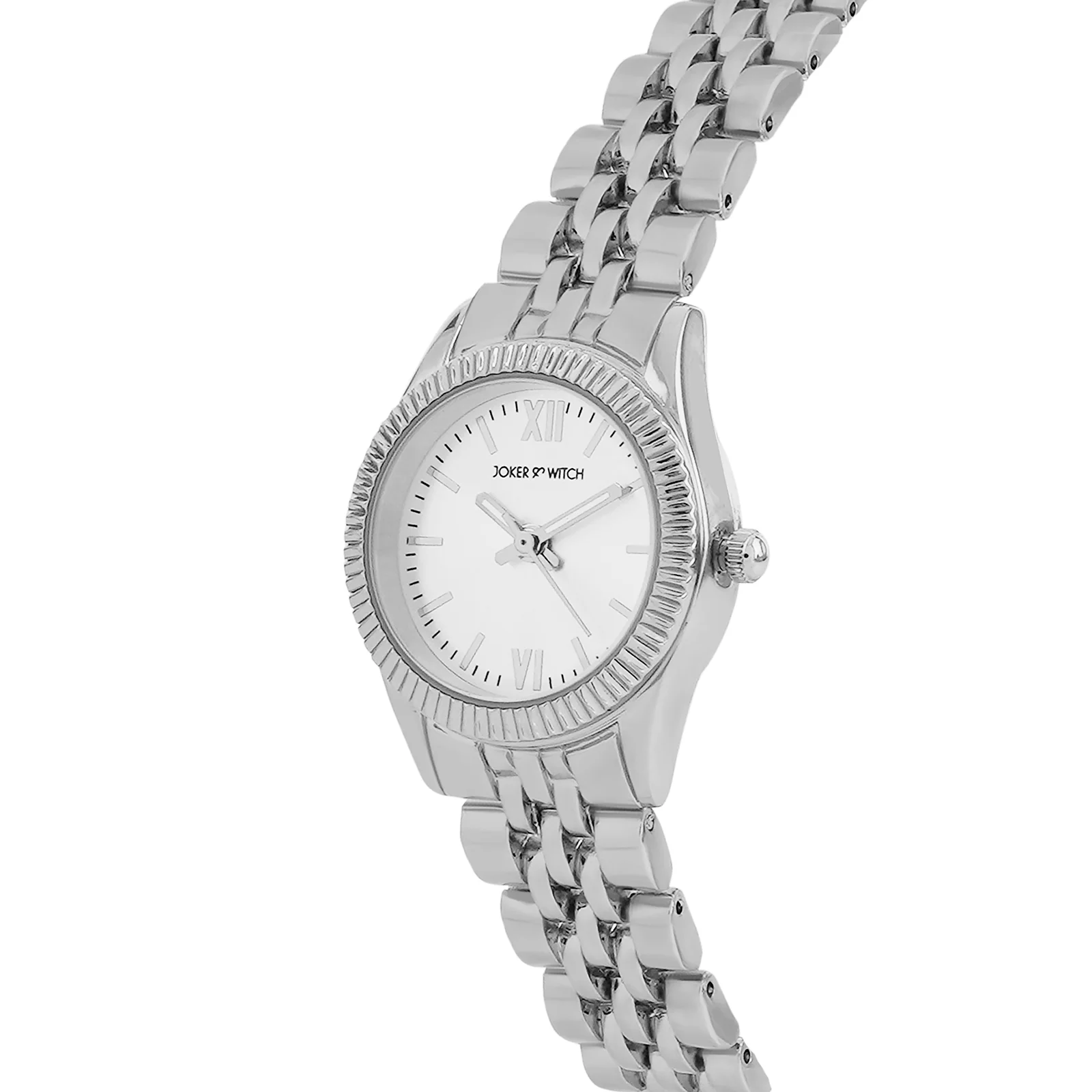 Arina Silver Mini Dial Linked Chain Strap Women's Watch - Image 4