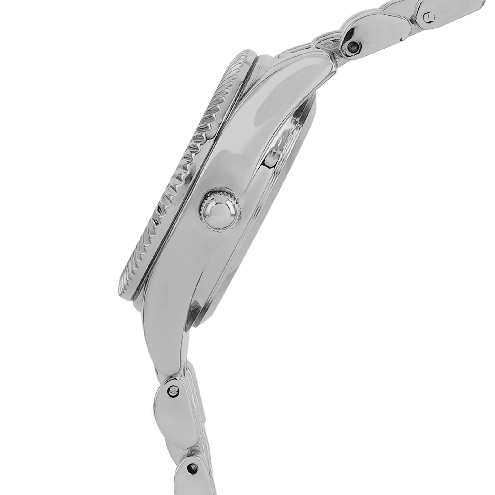 Arina Silver Mini Dial Linked Chain Strap Women's Watch - Image 5